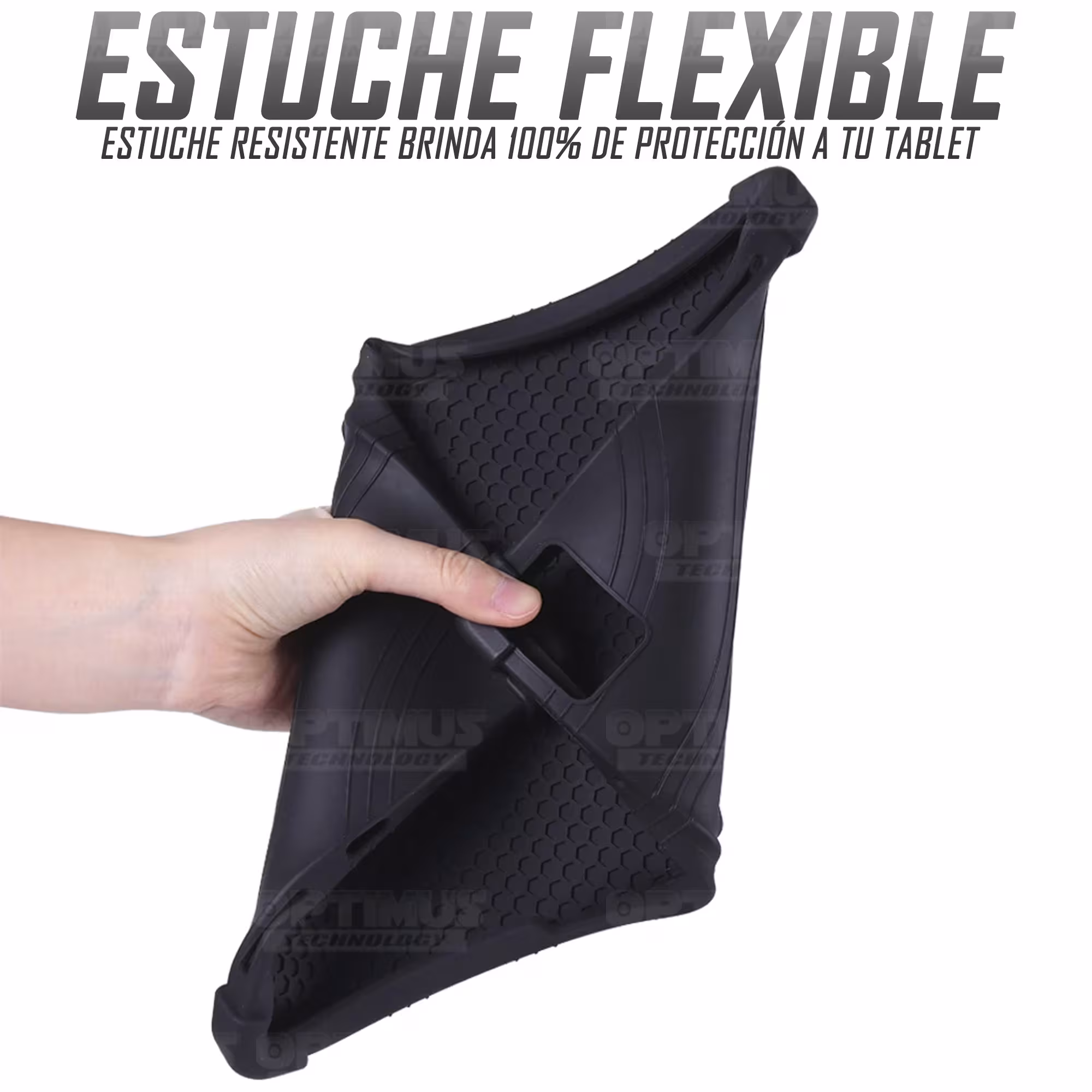 Estuche Case protector de goma para Tablet TCL Tab 11 Pulgadas | TCL Nxtpaper Anti golpes con soporte