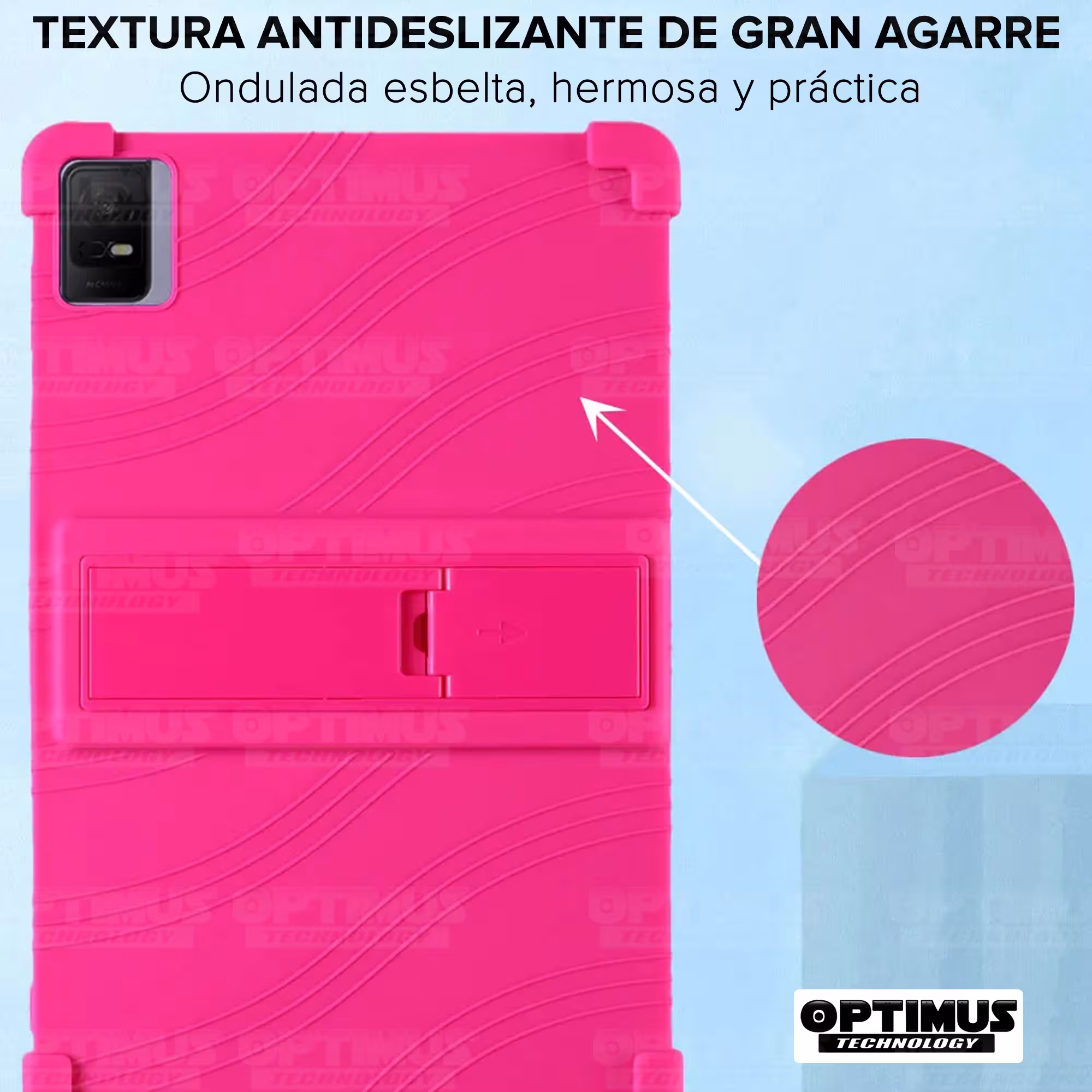 Estuche Case protector de goma para Tablet TCL Tab 11 Pulgadas | TCL Nxtpaper Anti golpes con soporte