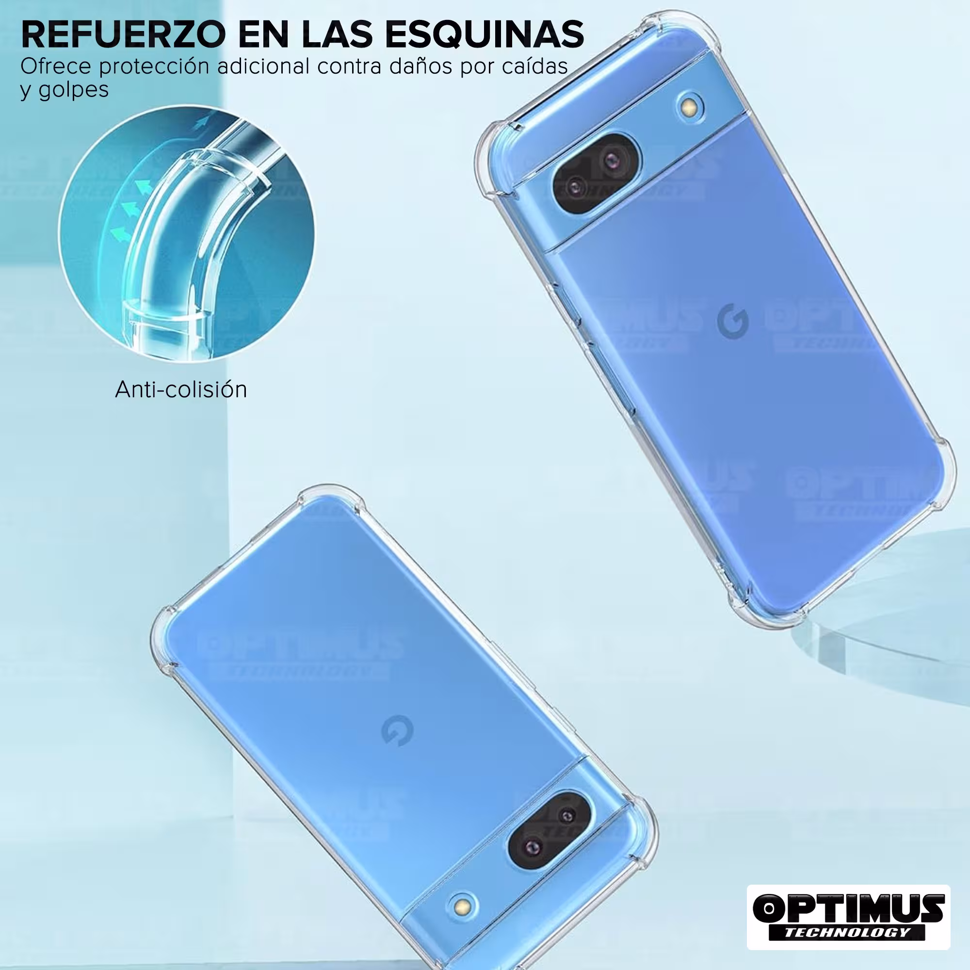 Estuche Case Forro Carcasa Protectora Delgada Anticaída para Celular Smartphone Google Pixel 8A 5G 2024 6.1 Pulgadas