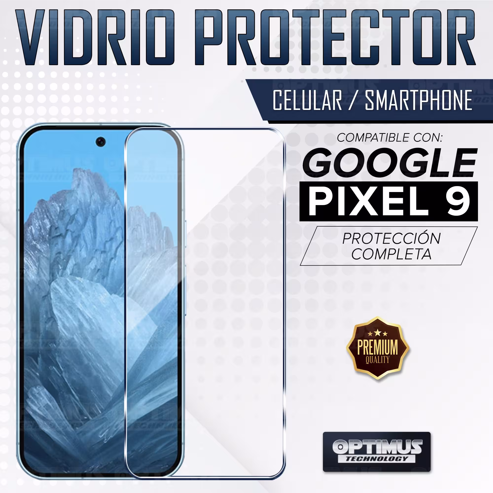 Vidrio Cristal Templado Protector para celular smartphone Google Pixel 9 5G 2024 6,24 pulgadas
