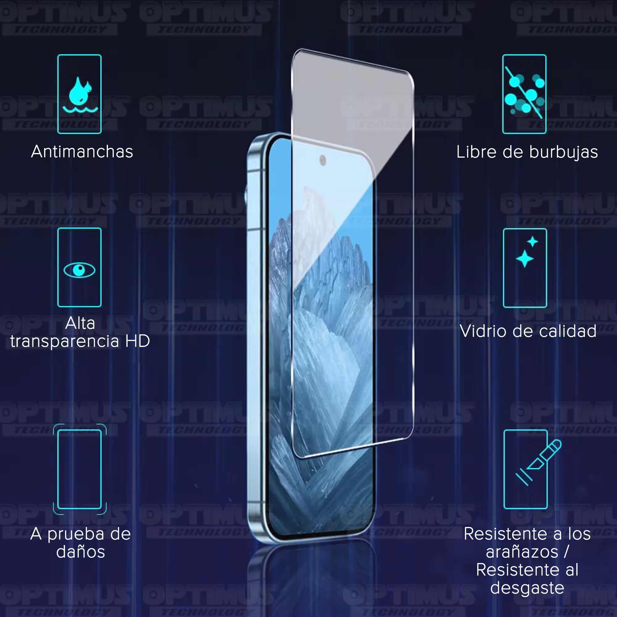 Vidrio Cristal Templado Protector para celular smartphone Google Pixel 9 5G 2024 6,24 pulgadas