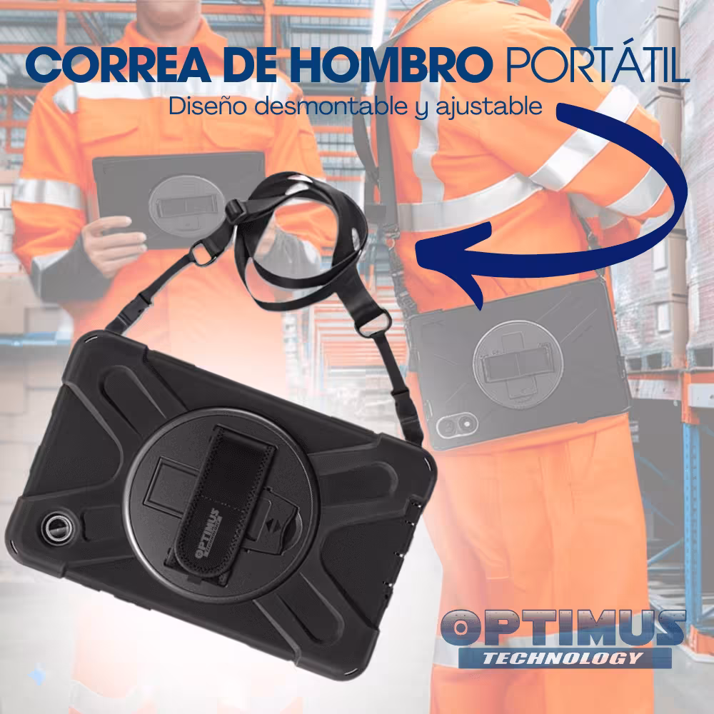 Estuche Protector con Correa para Tablet Samsung Galaxy Tab A9 8.7 Pulgadas SM-X110 / X115 Anti golpes soporte