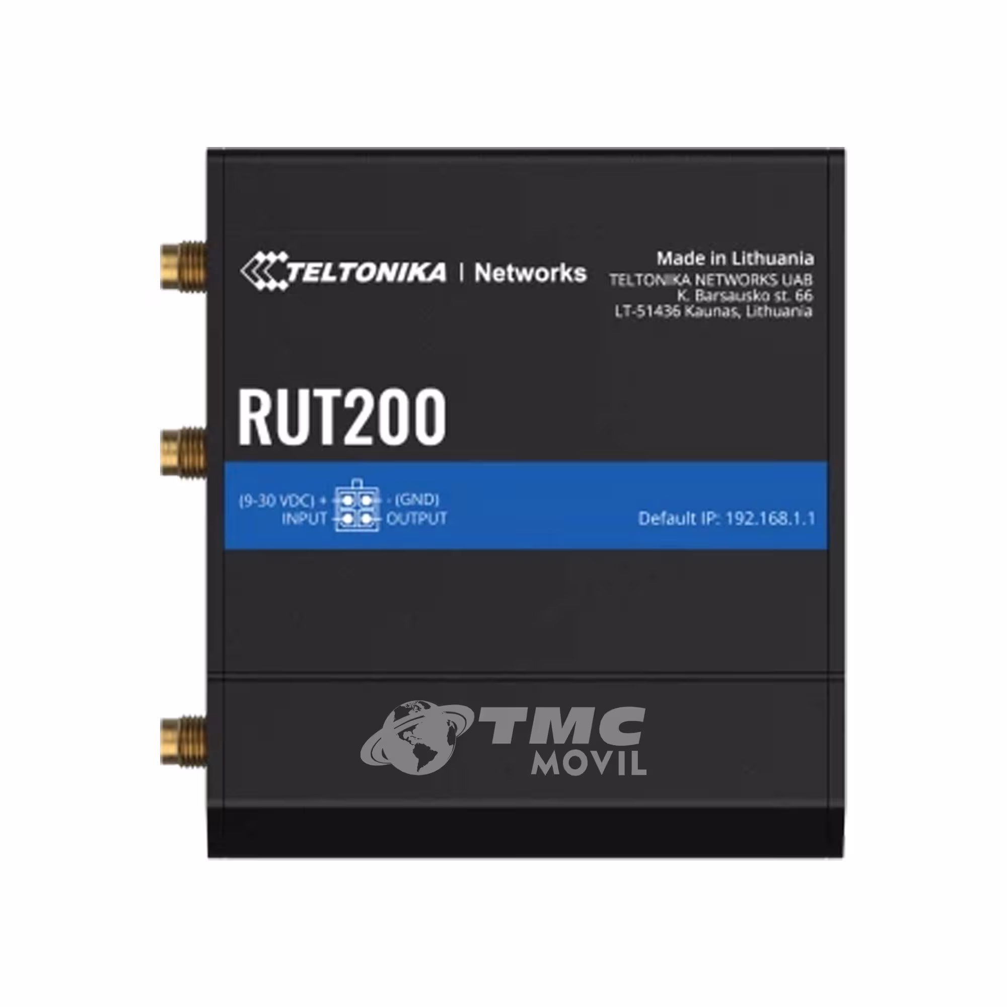 Rourter 4G LTE Sim Teltonika RUT200 Profesional 2 puertos Ethernet 10/100 Mbps, Wi-Fi 2.4 GHz, Bandas: B1/B2/B3/B4/B5/B7/B8/B28