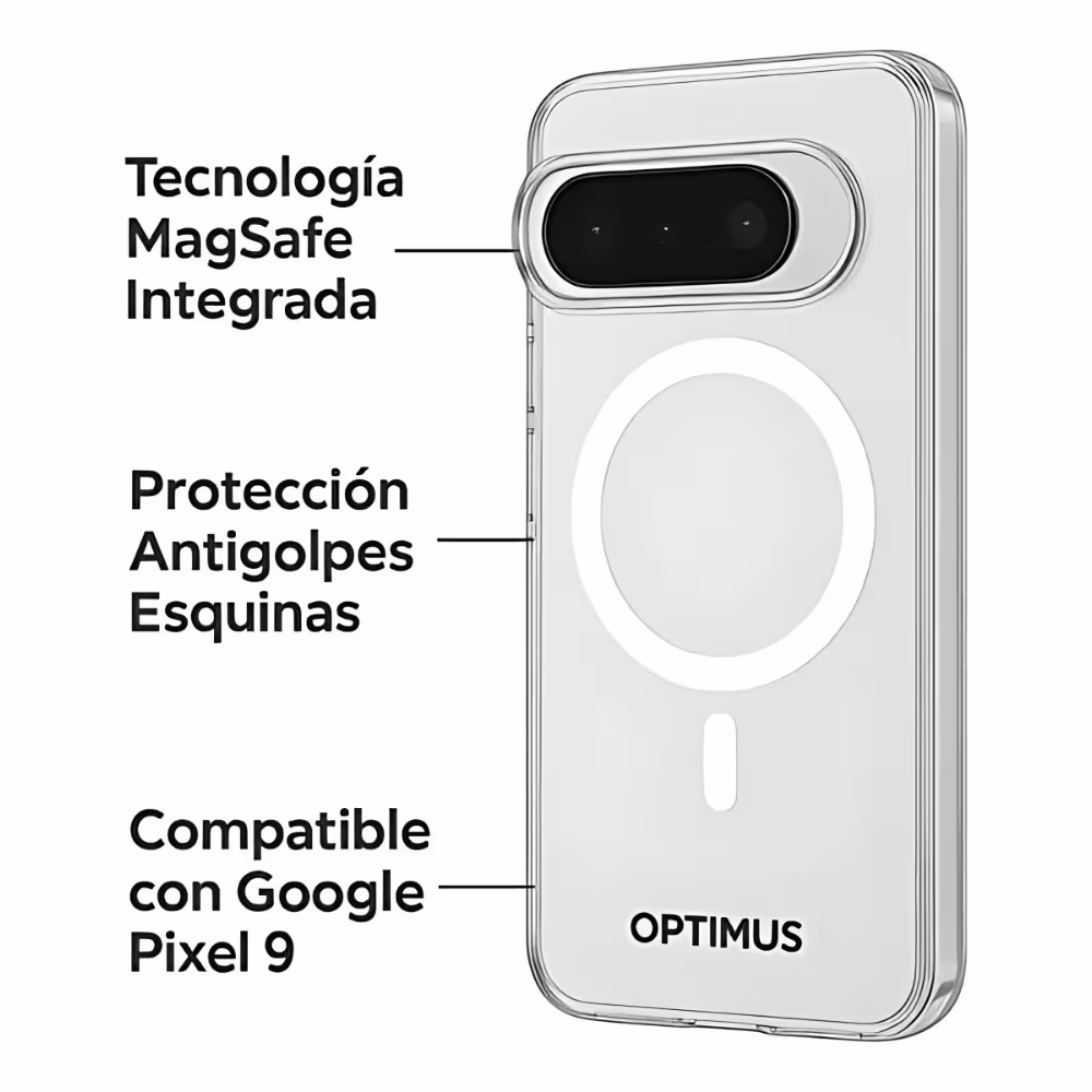 Estuche Case Forro Carcasa Protectora Delgada Anticaída para Celular Smartphone Google Pixel 9 Con MagSafe 5G 2024 6,24 pulgadas