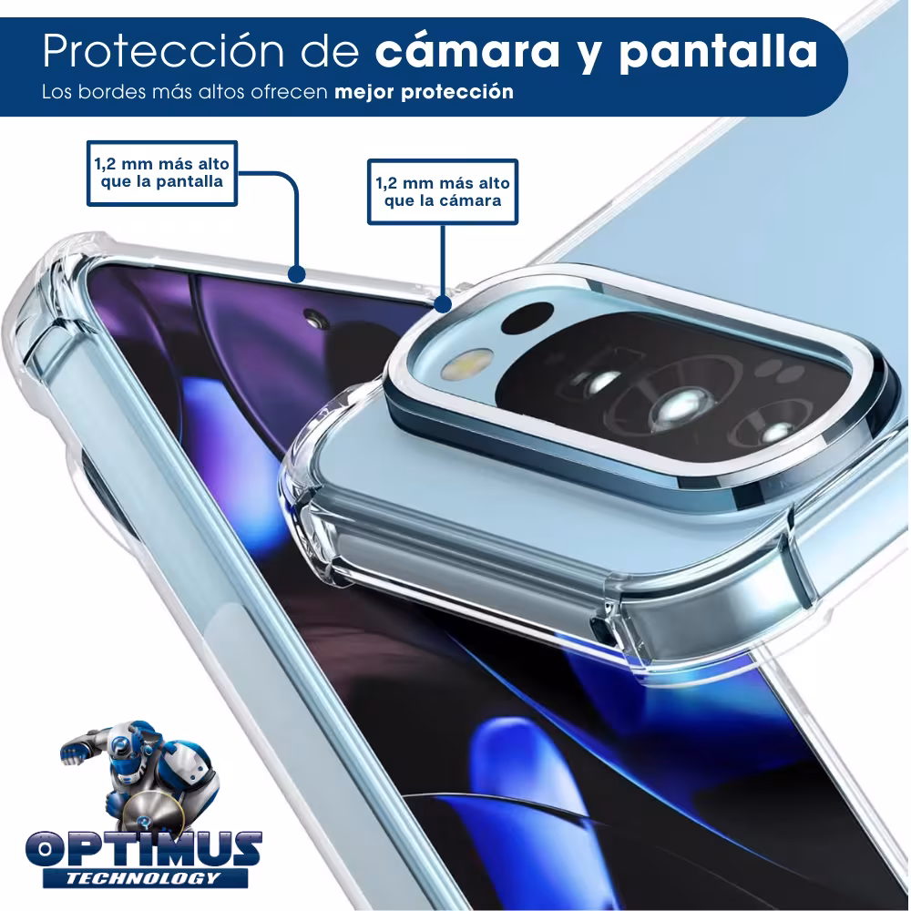 Estuche Case Forro Carcasa Protectora Delgada Anticaída para Celular Smartphone Google Pixel 9 Pro 5G 2024 6,3 pulgadas