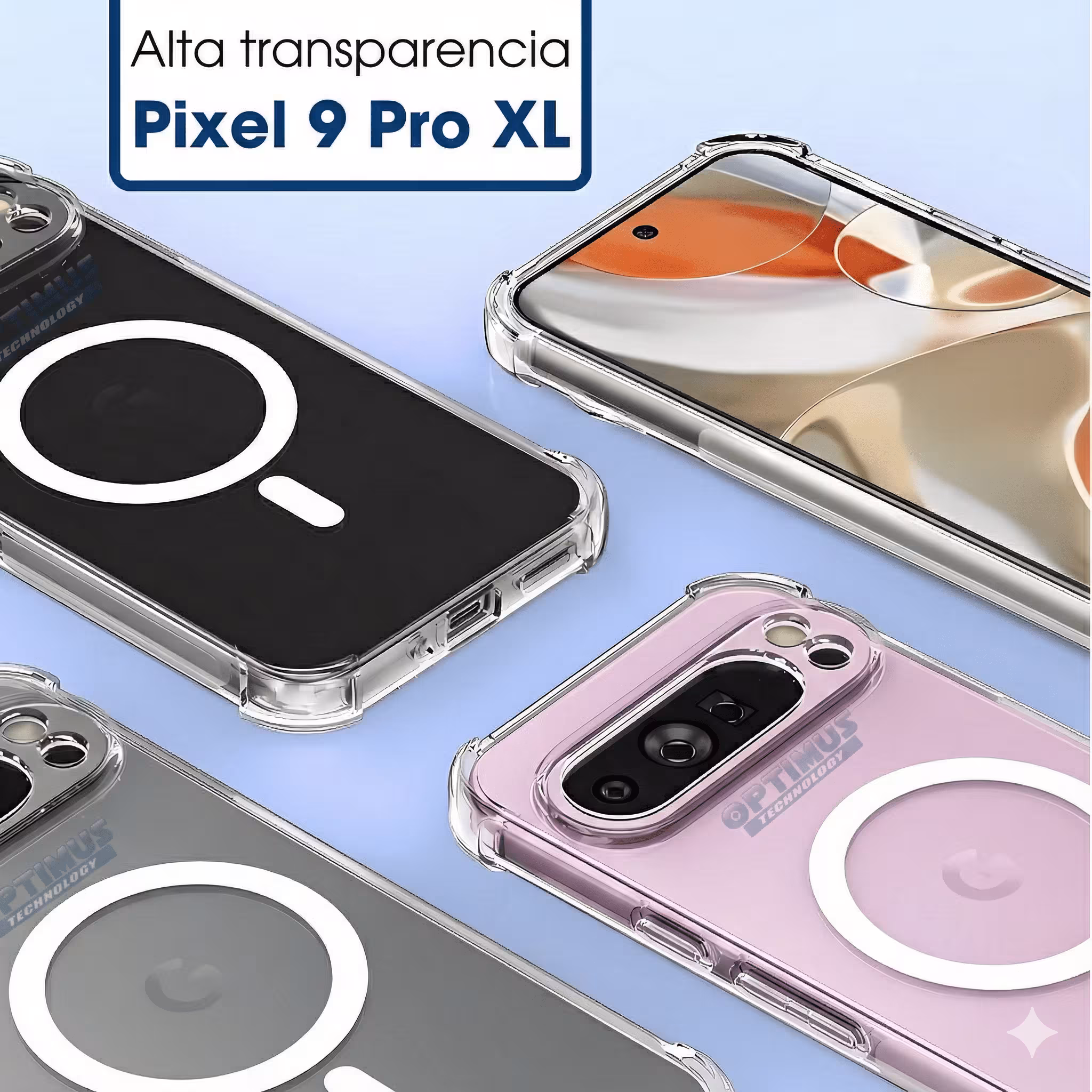 Estuche Case Forro Carcasa Protectora Delgada Anticaída para Celular Smartphone Google Pixel 9 Pro XL 5G 2024 6.8 Pulgadas
