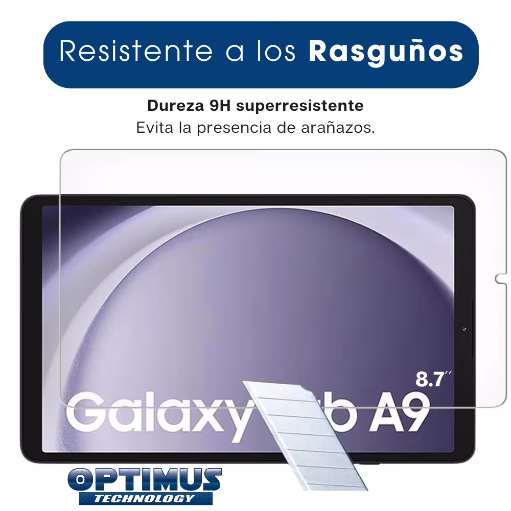 Combo Kit Estuche Antishock Correa Para Hombro Y Vidrio Templado Para Samsung Tb-A9 8.7 Sm-X110 Sm-X115