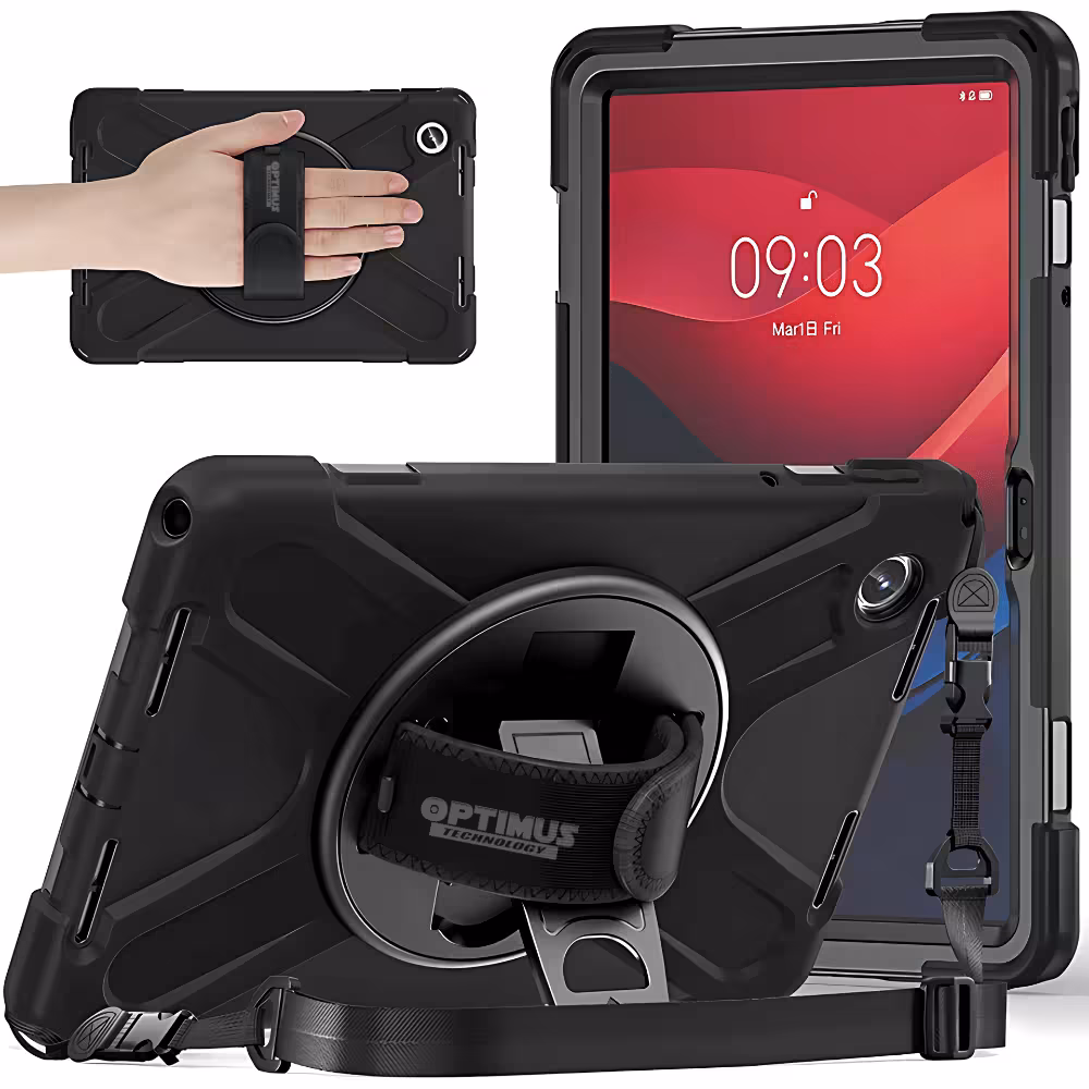 Kit Estuche Antishok De Correa Para Hombro Y Vidrio Templado De 11 Pulgadas Para Lenovo Tab M11 11 Pulgadas Tb330fu / Tb331fc