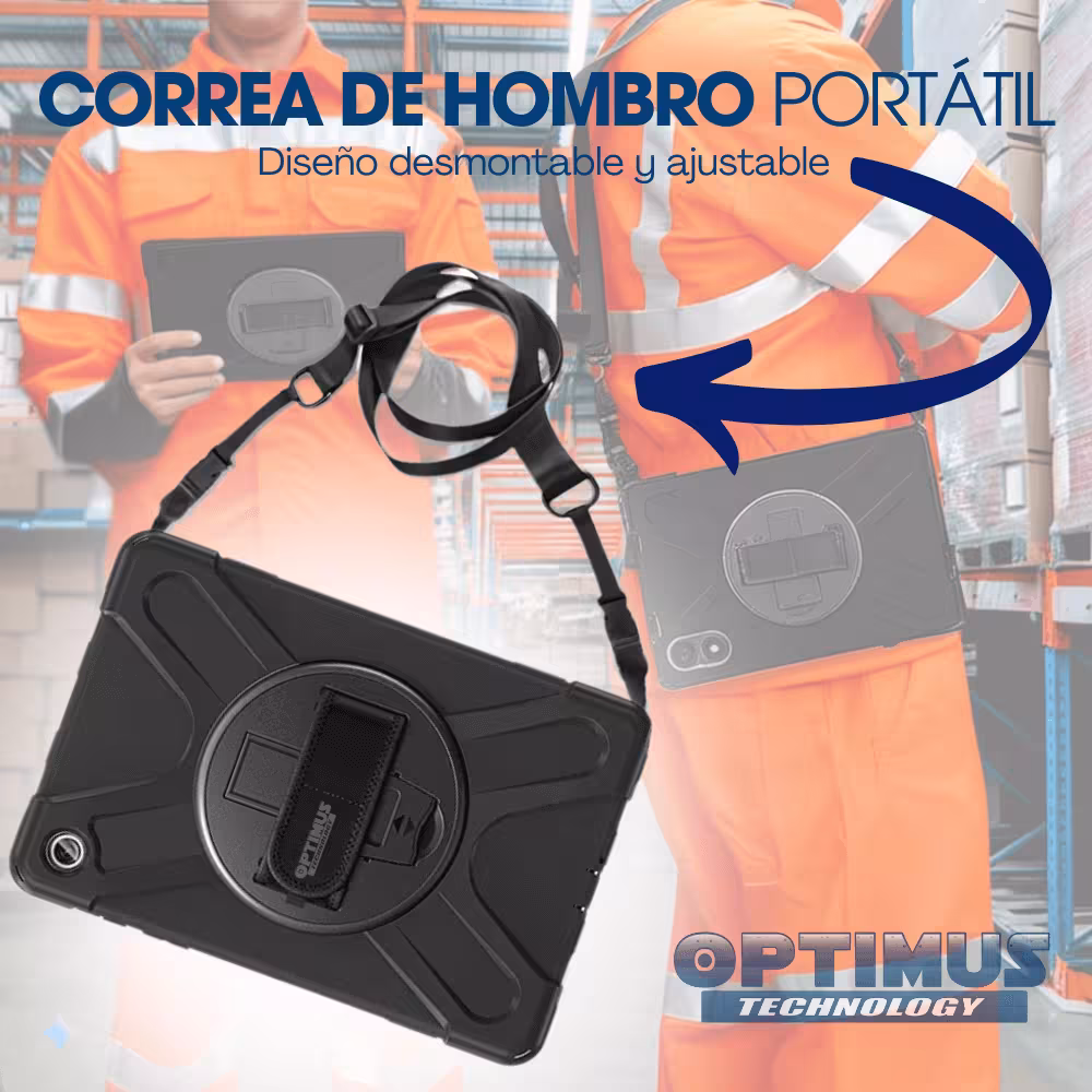 Combo Kit Estuche Antishock Con Correa De Hombro Y Vidrio Templado De Triple Protección Para Samsung A9 Plus/Sm-X210/Sm-X215