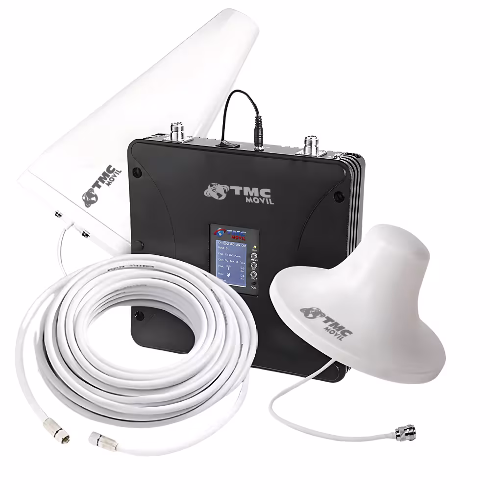 Kit Amplificador de Señal TMC SIGNAL PRO Repetidor De Redes 4G/5G Full 698-2600