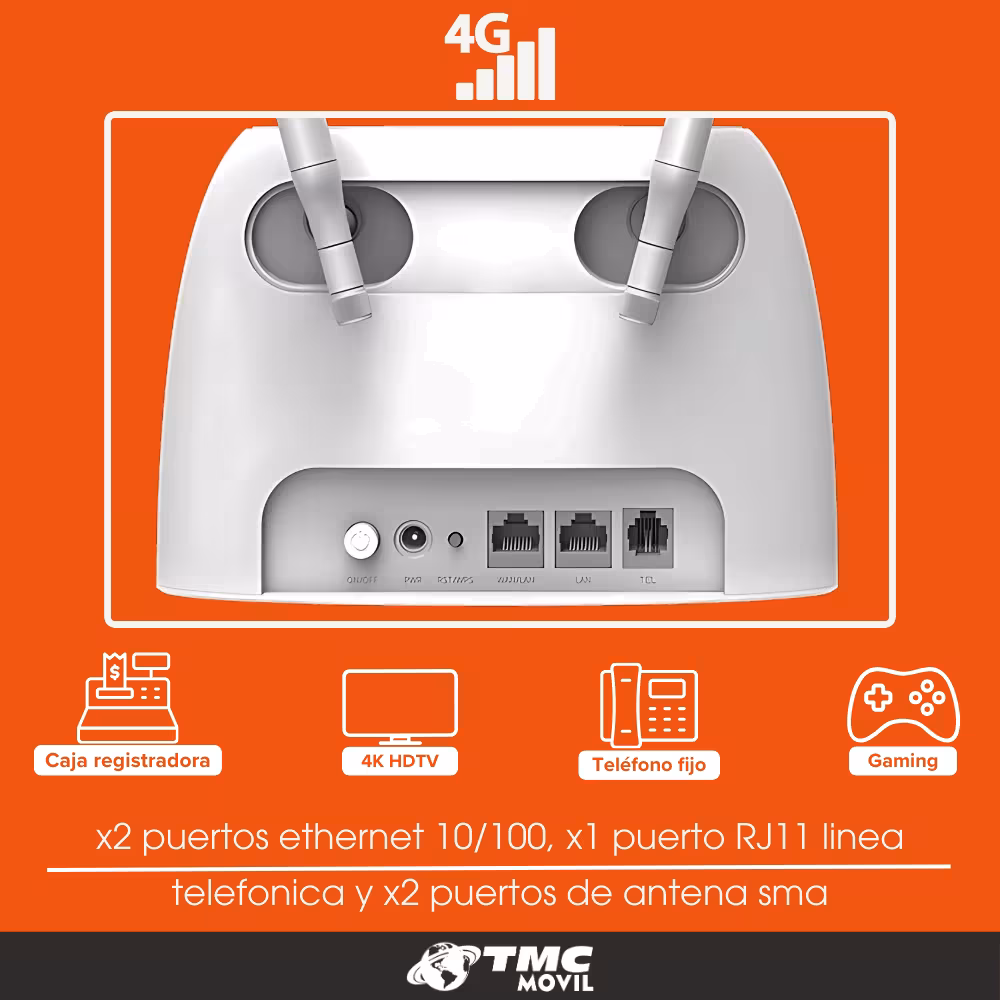 Características de equipo tenda 4g06
