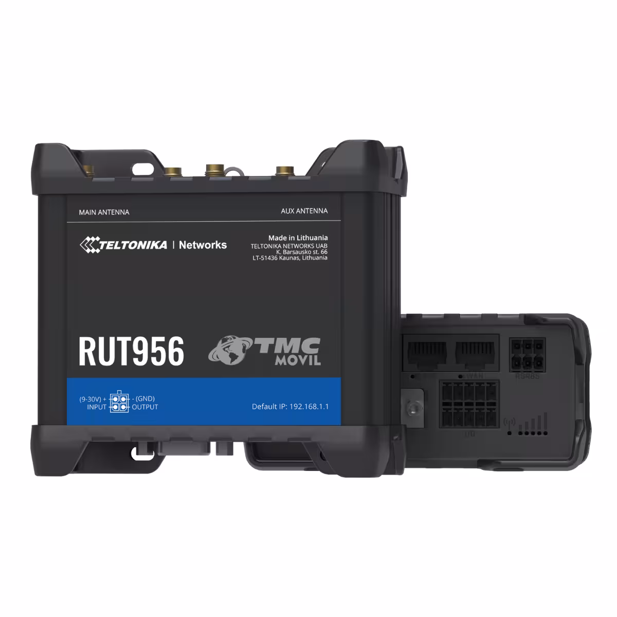 Rourter 4G LTE Dual Simcard Teltonika RUT956 Profesional con 4 Puertos Ethernet (Full Bandas LATAM: B1/B2/B3/B4/B5/B7/B8/B28)