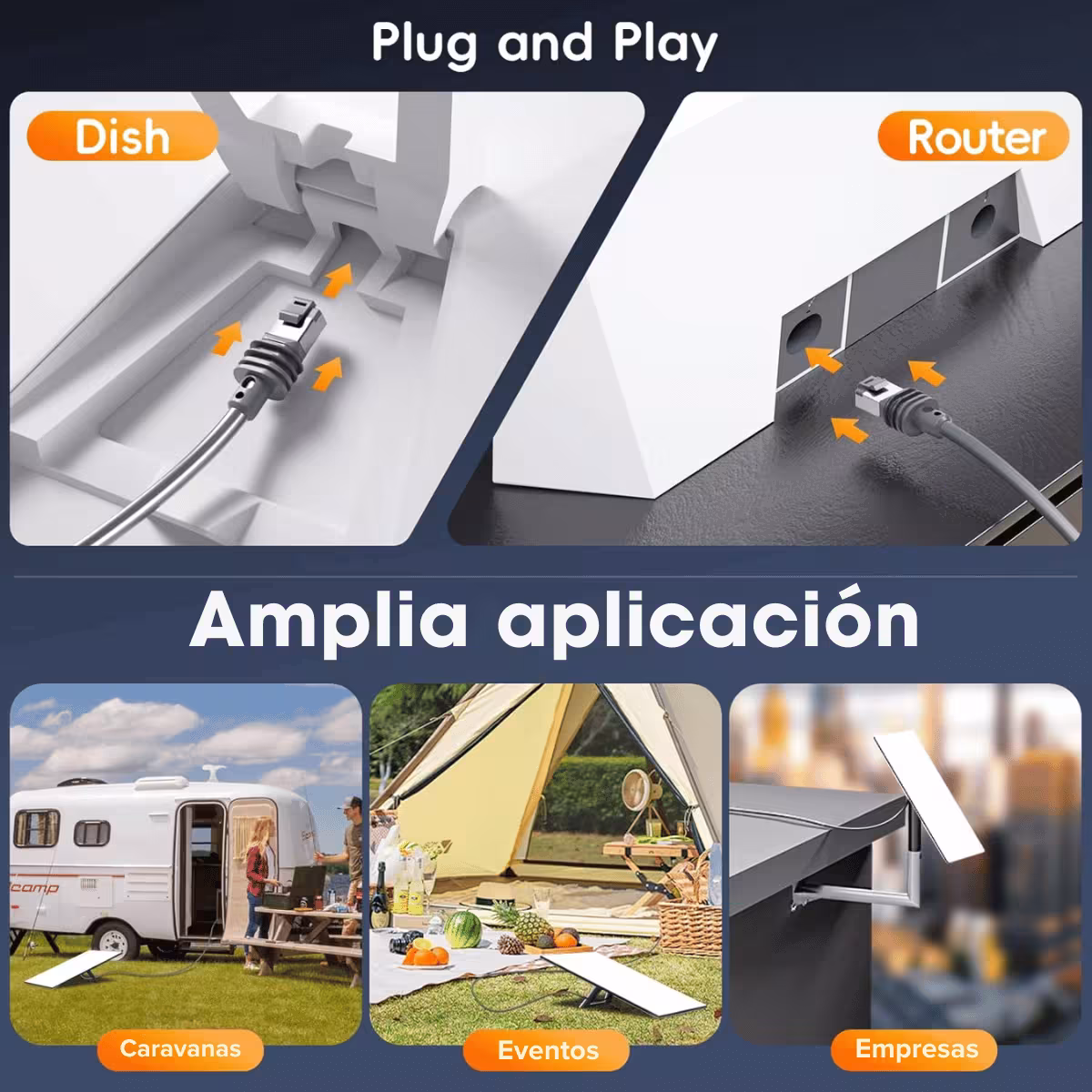 Cable Para Starlink Gen 3 V4 150 Pies (45.7 Metros) – Extensión Impermeable para Satélite Starlink V3/V4 | OPTIMUS TECHNOLOGY