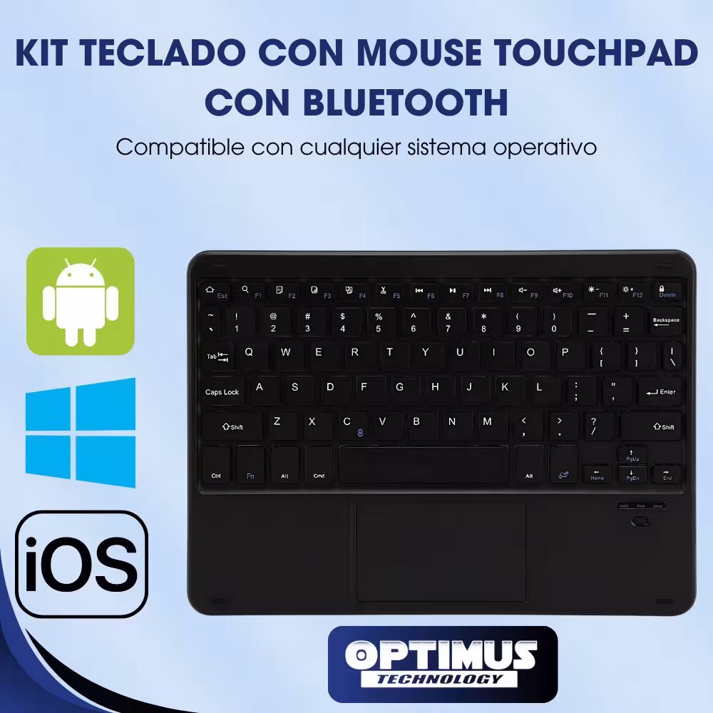 Combo Estuche de Goma Negro Vidrio Templado y Teclado 2 en 1 para Lenovo Tab Plus 11,5 pulgadas 2024