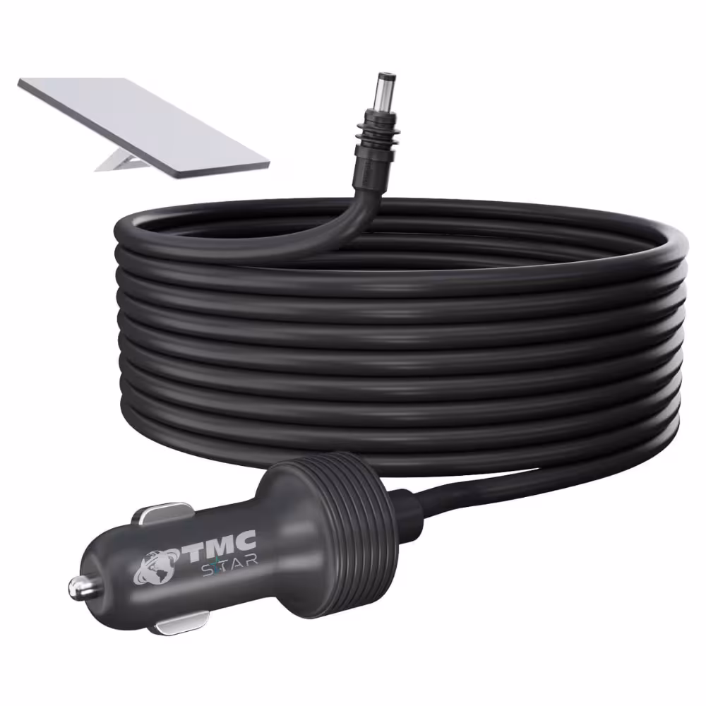 Cargador de Carro Cigarrera para Starlink Mini de 5 Metros Extensor de Calidad con Soporte de 12V-48V para Vehiculos Camiones