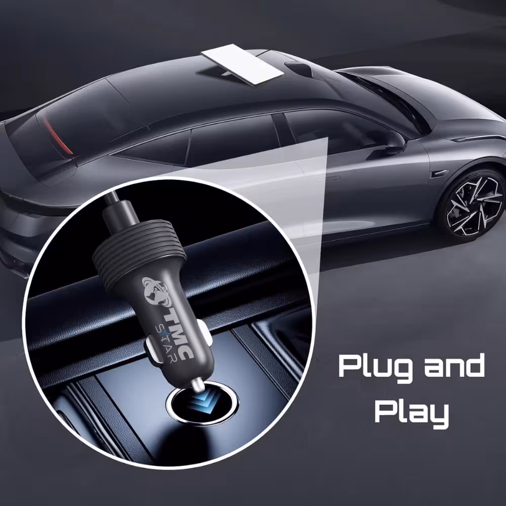 Cargador de Carro Cigarrera para Starlink Mini de 5 Metros Extensor de Calidad con Soporte de 12V-48V para Vehiculos Camiones