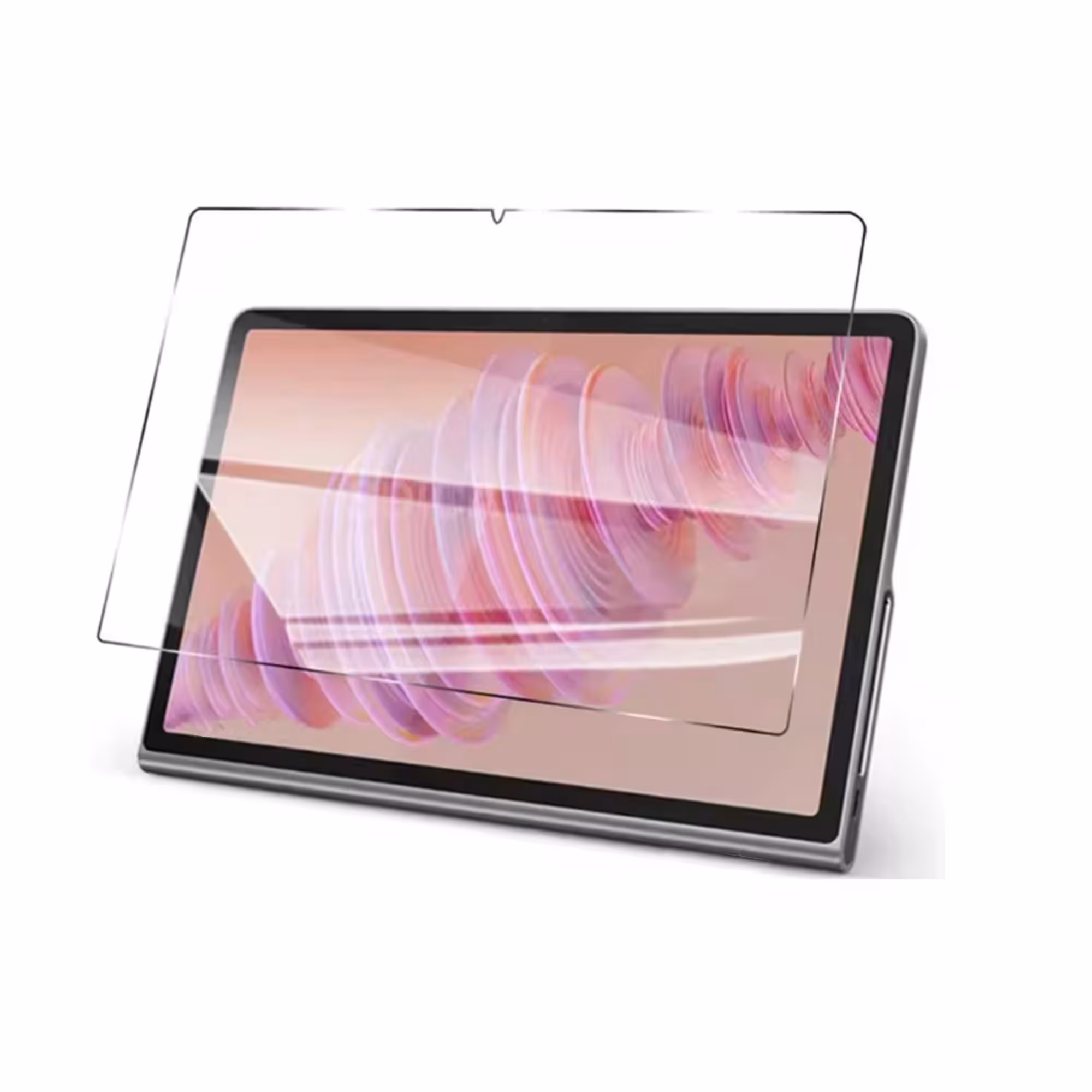 Combo Estuche De Goma Negro Y Vidrio Templado Para Lenovo Tab Plus 11,5 pulgadas 2024 TB351FU
