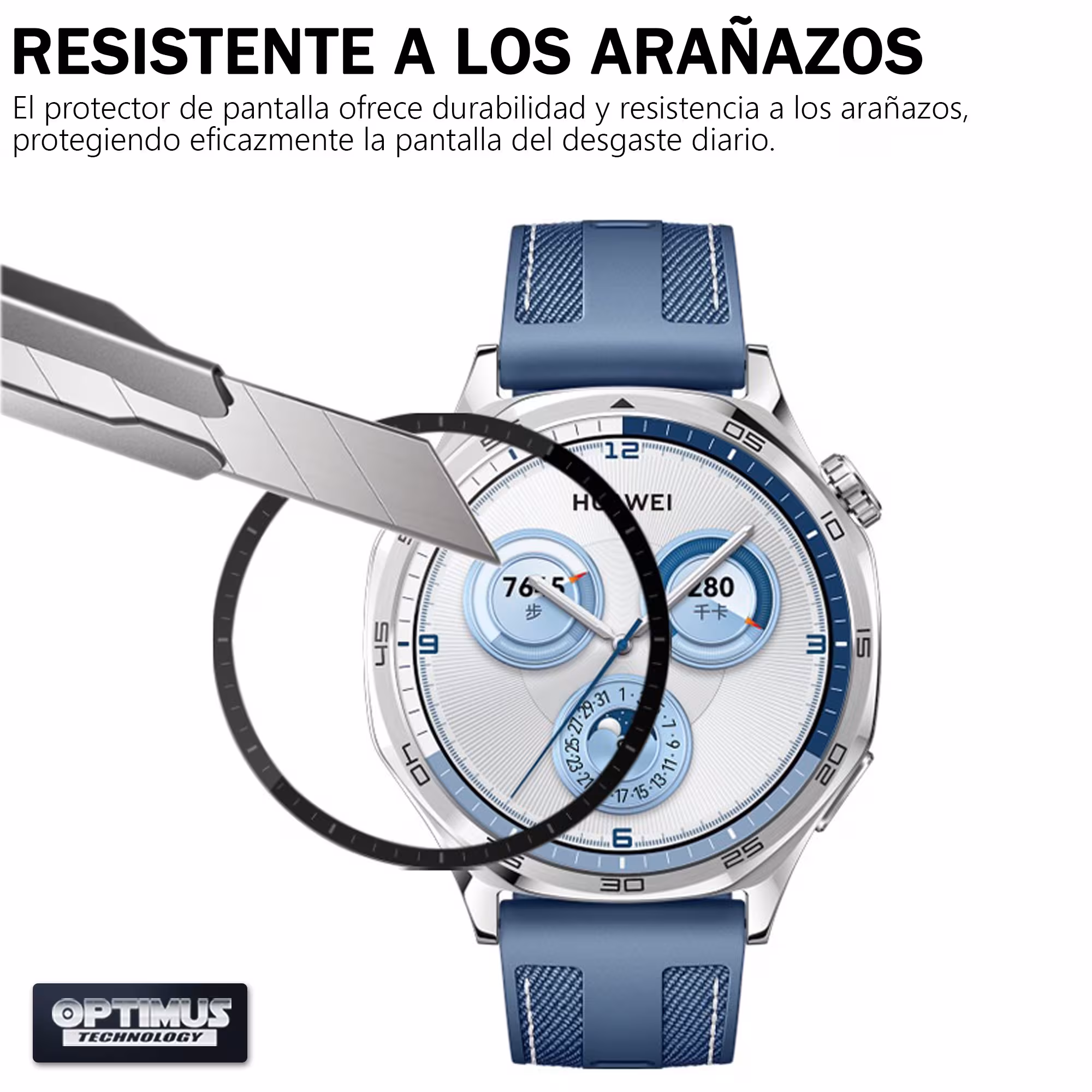 Vidrio Templado Cerámico Nanoglass Para Reloj Smartwatch Huawei Watch Gt5 Pro 46mm