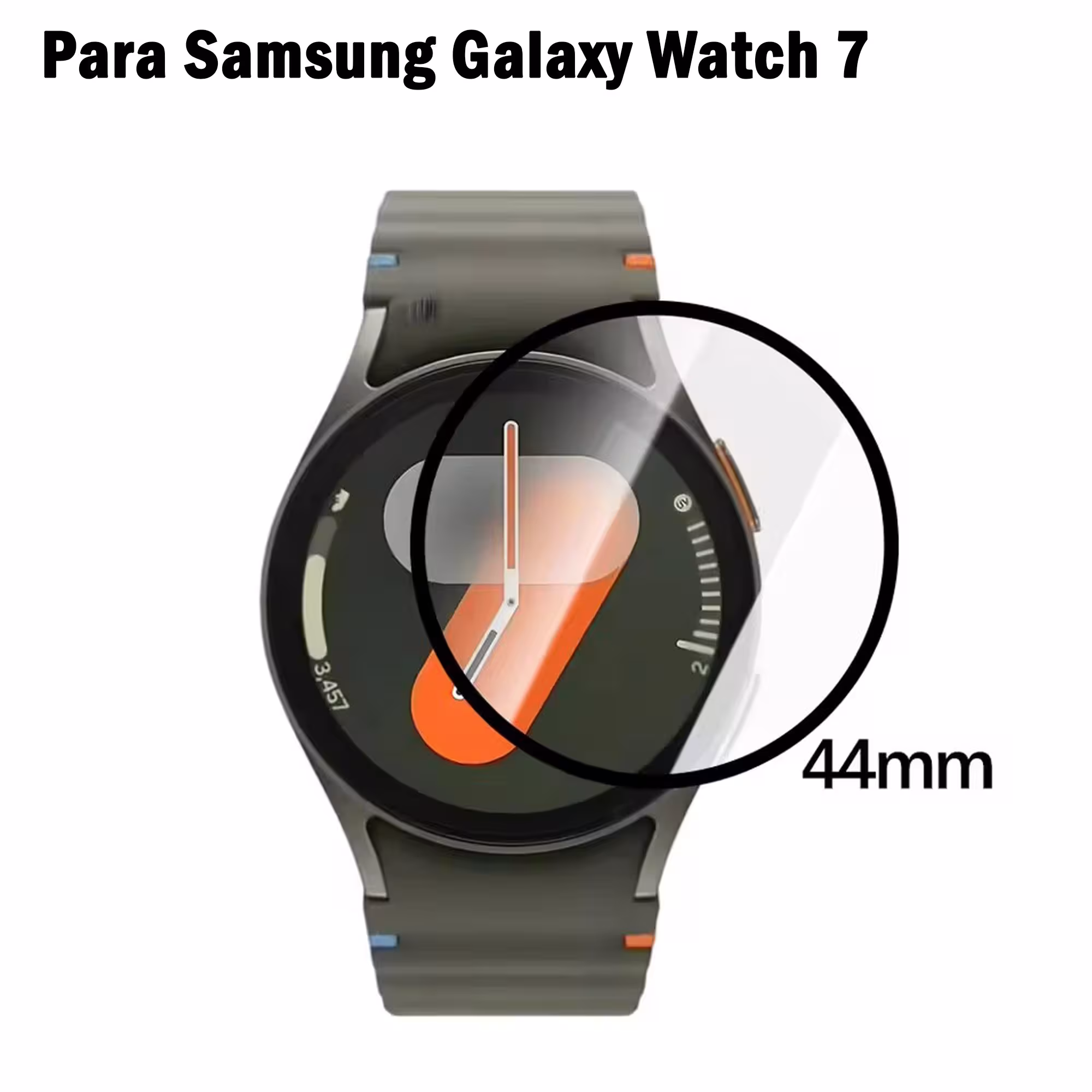 Kit Pulso Correa Y Vidrio Templado Nanoglass Protector Para Reloj Samsung Galaxy Watch 7 44mm