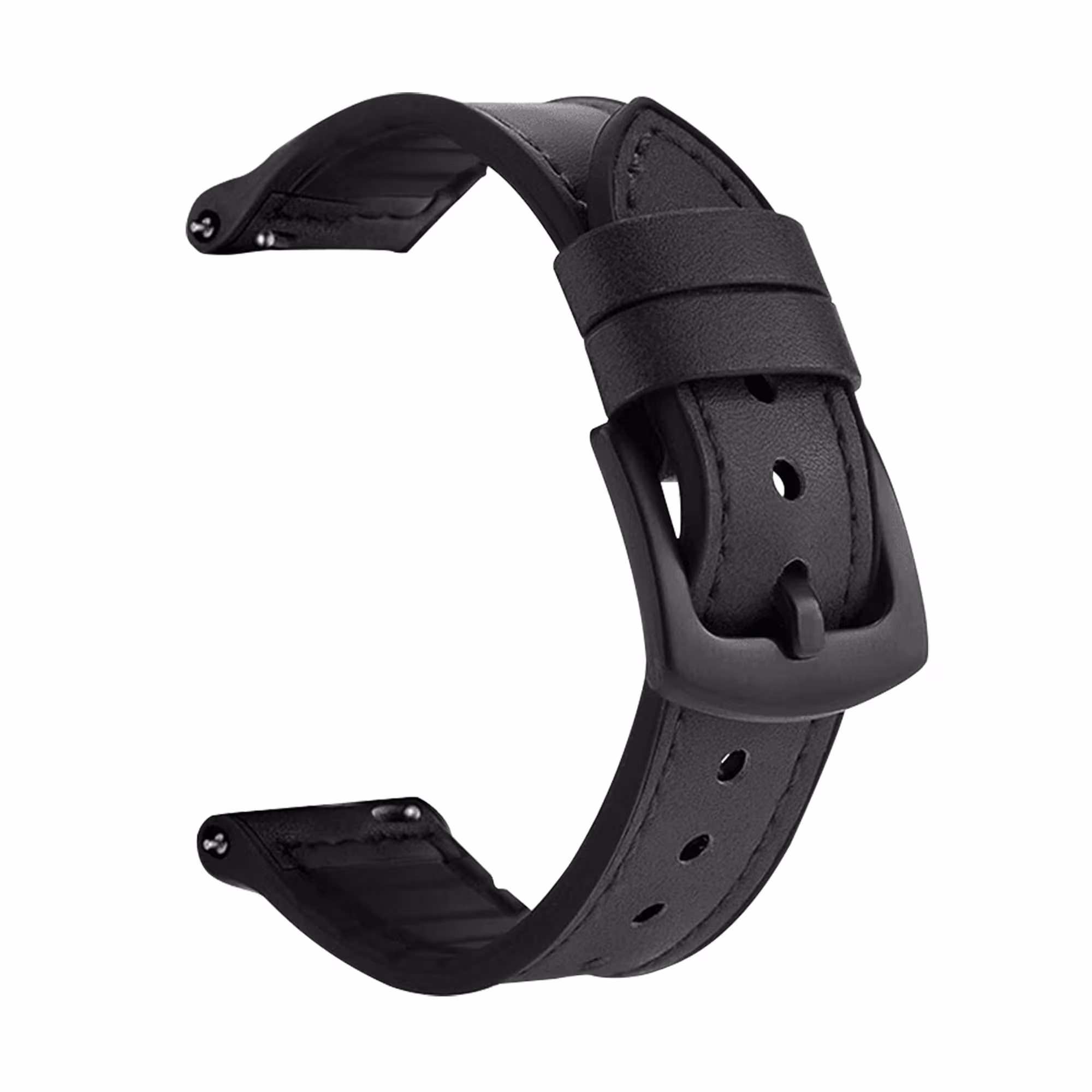 Kit Correa de Cuero anti-sudor Y Vidrio Templado Nanoglass Protector Para Reloj Samsung Galaxy Watch 7 44mm