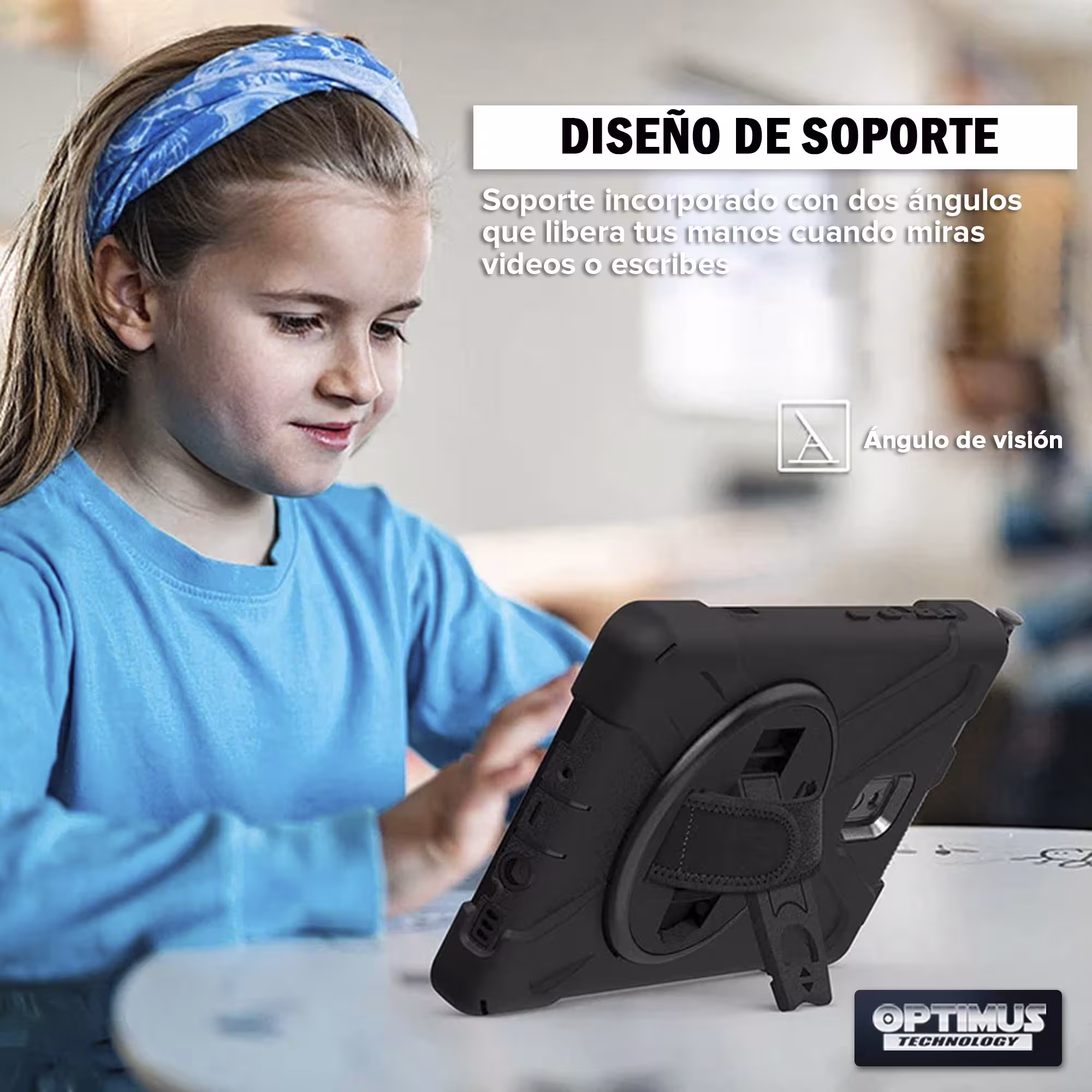 Estuche de Correa con soporte de 360° Para Samsung Galaxy Tab Active3 8 pulgadas SM-T575 / SM-T570