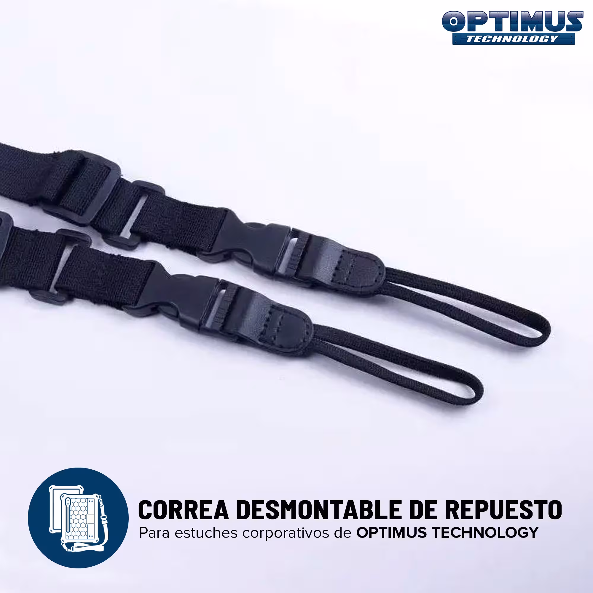 Correa cordon repuesto de hombro ajustable y desmontable para tablets corporativas OPTIMUS TECHNOLOGY remplazo
