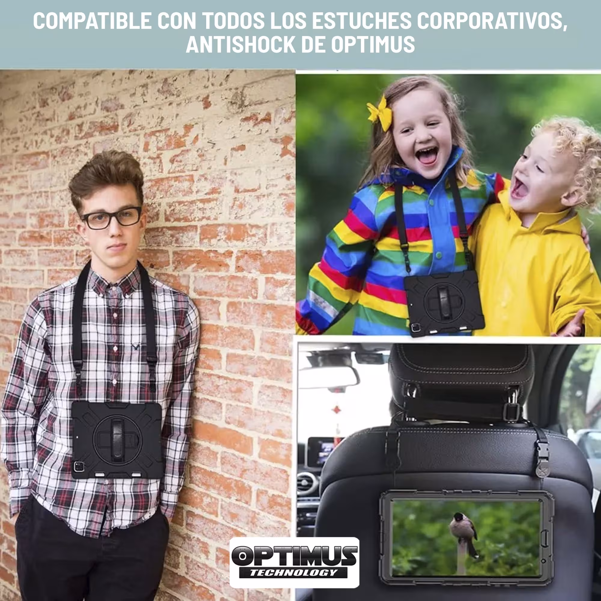 Correa cordon repuesto de hombro ajustable y desmontable para tablets corporativas OPTIMUS TECHNOLOGY remplazo