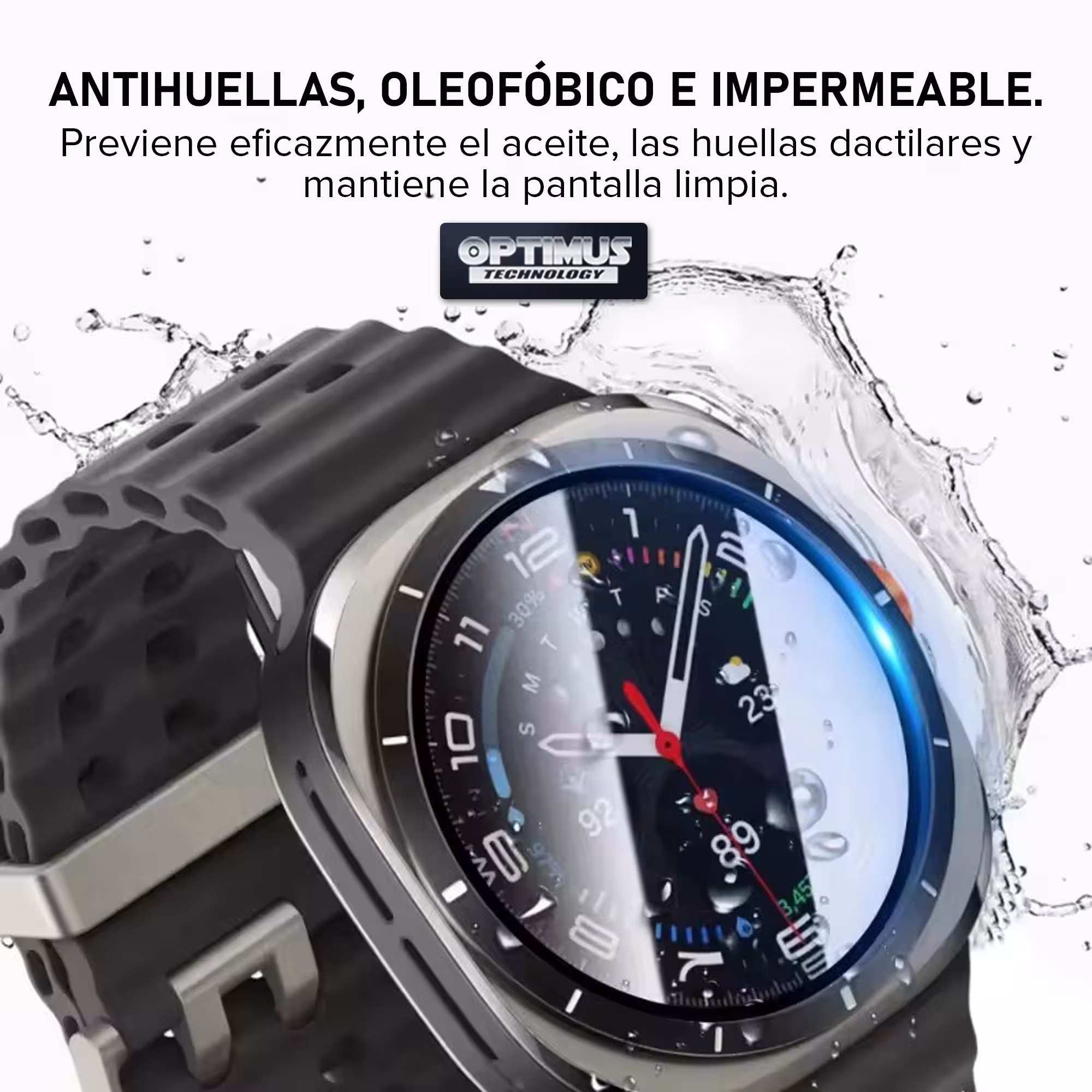 Kit Pulso de metal Acero Inoxidable Y Vidrio Templado Nanoglass Protector Para Reloj Samsung Galaxy Watch7 40mm