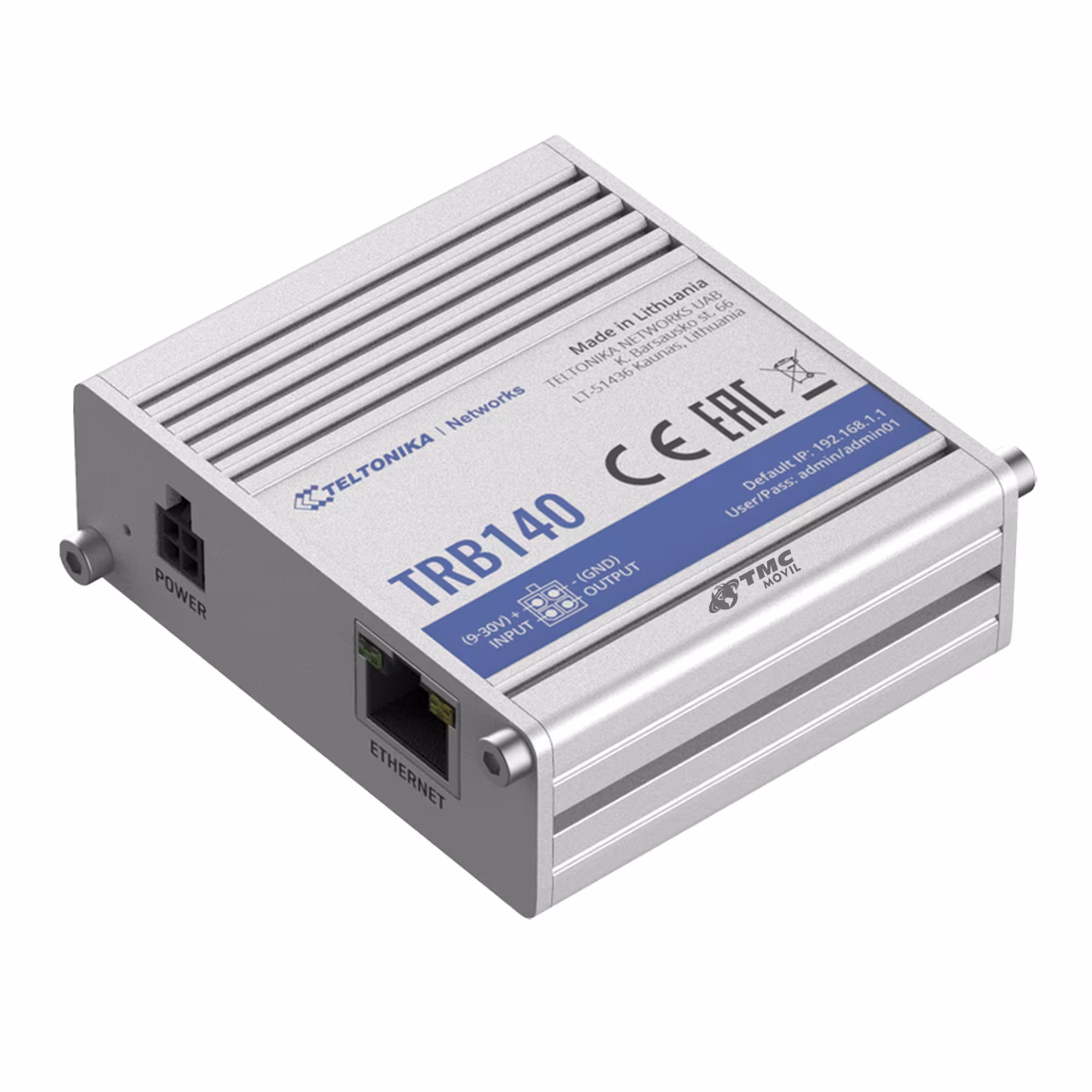 Puerta de enlace Teltonika TRB140 Cat 4 Ethernet Gigabit alta velocidad | Gateway LTE industrial