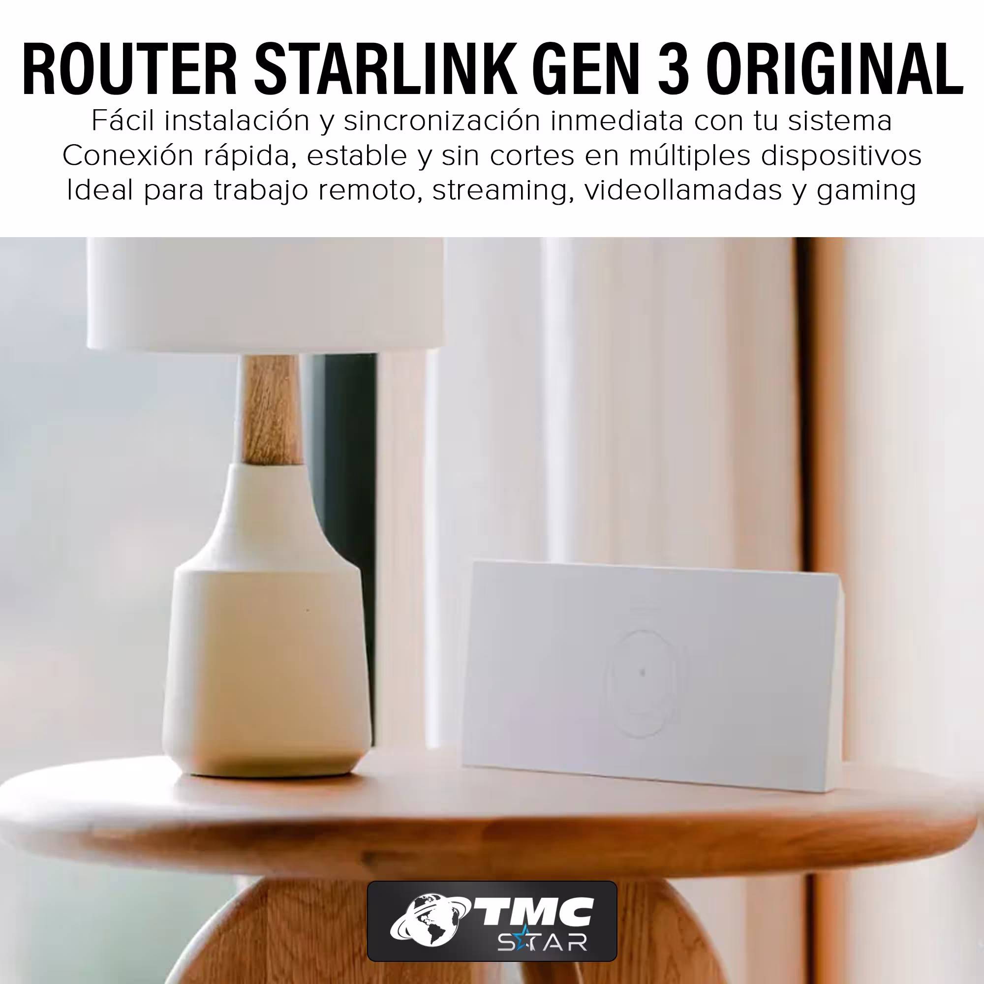 Router inalámbrico Starlink Mesh Gen 3 Original WiFi 6 Alta Velocidad Conexión Estable