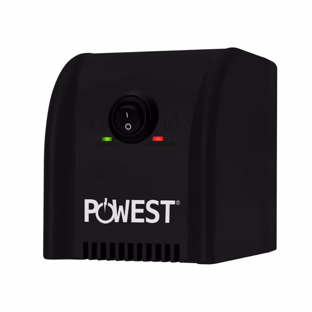 Regulador de Voltaje Powest Copyline 2.2 KVA (2200 VA / 1200 W) 120 V Automático Color Negro