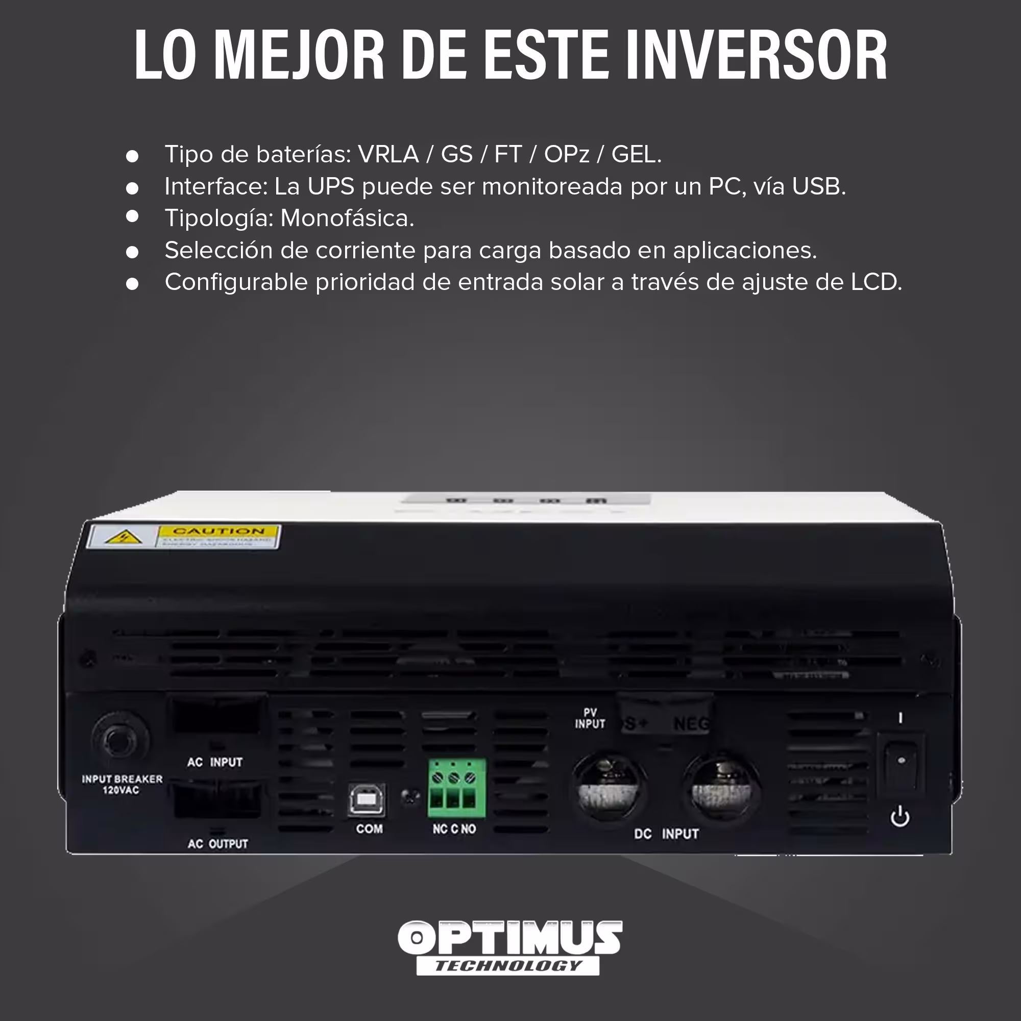 Inversor Solar POWEST 1KVA 12VALL IN ONE 1KVA 12V Cargador Integrado Energía Limpia 1000VA Carga Solar Para Casa o Negocio