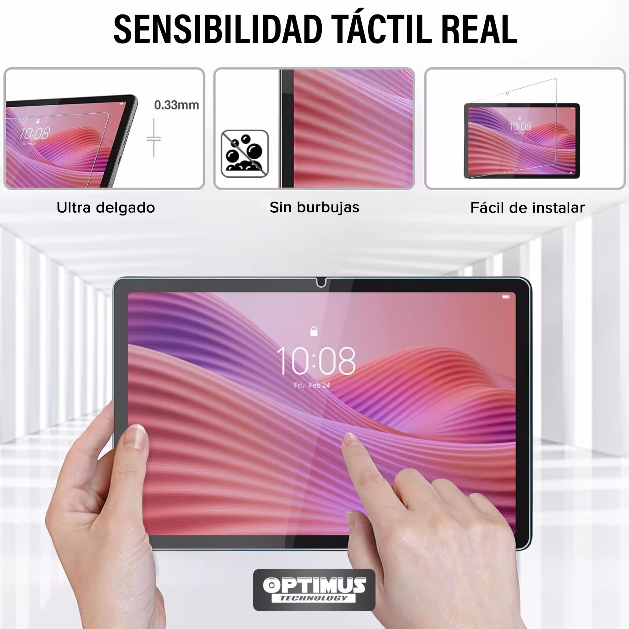Vidrio Templado Protector de pantalla para Lenovo Tab 10.1 pulgadas 2025 TB-311FU TB311XU