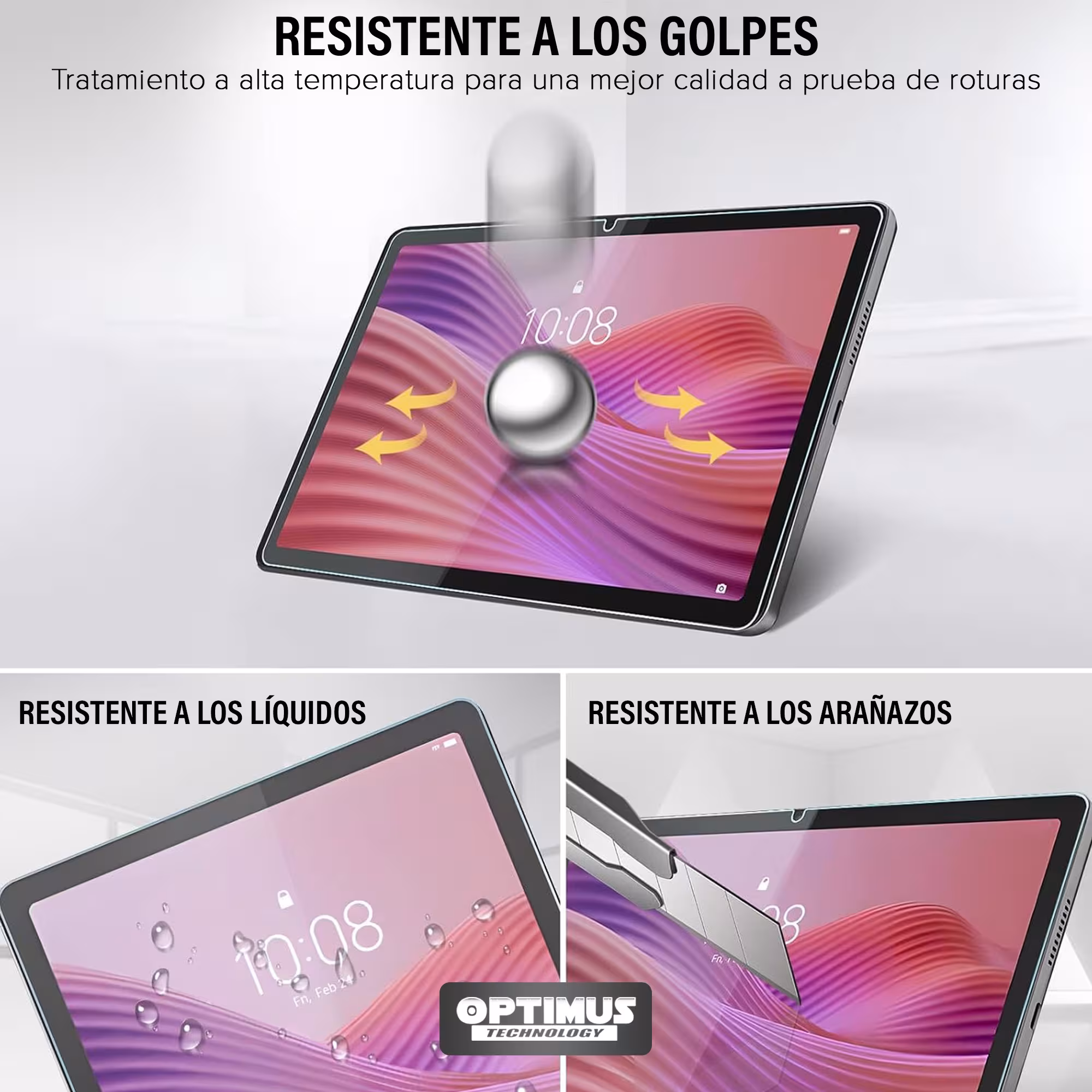 Vidrio Templado Protector de pantalla para Lenovo Tab 10.1 pulgadas 2025 TB-311FU TB311XU