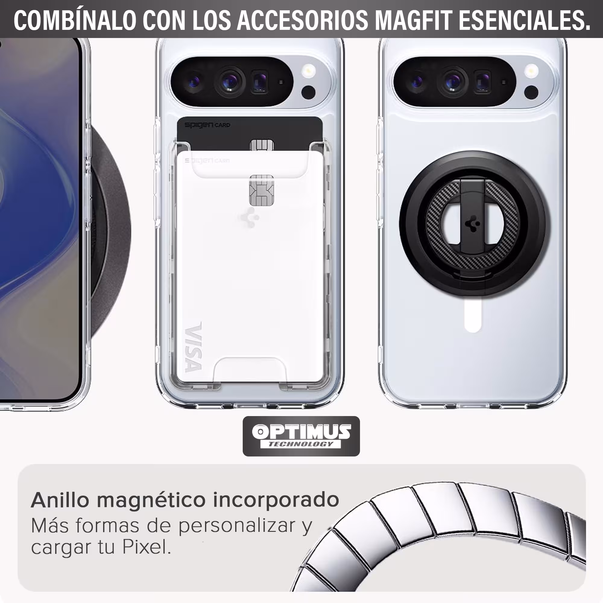 Estuche Funda transparente anticaída para Google Pixel 10 Pro XL 2025 con tecnología MagSafe