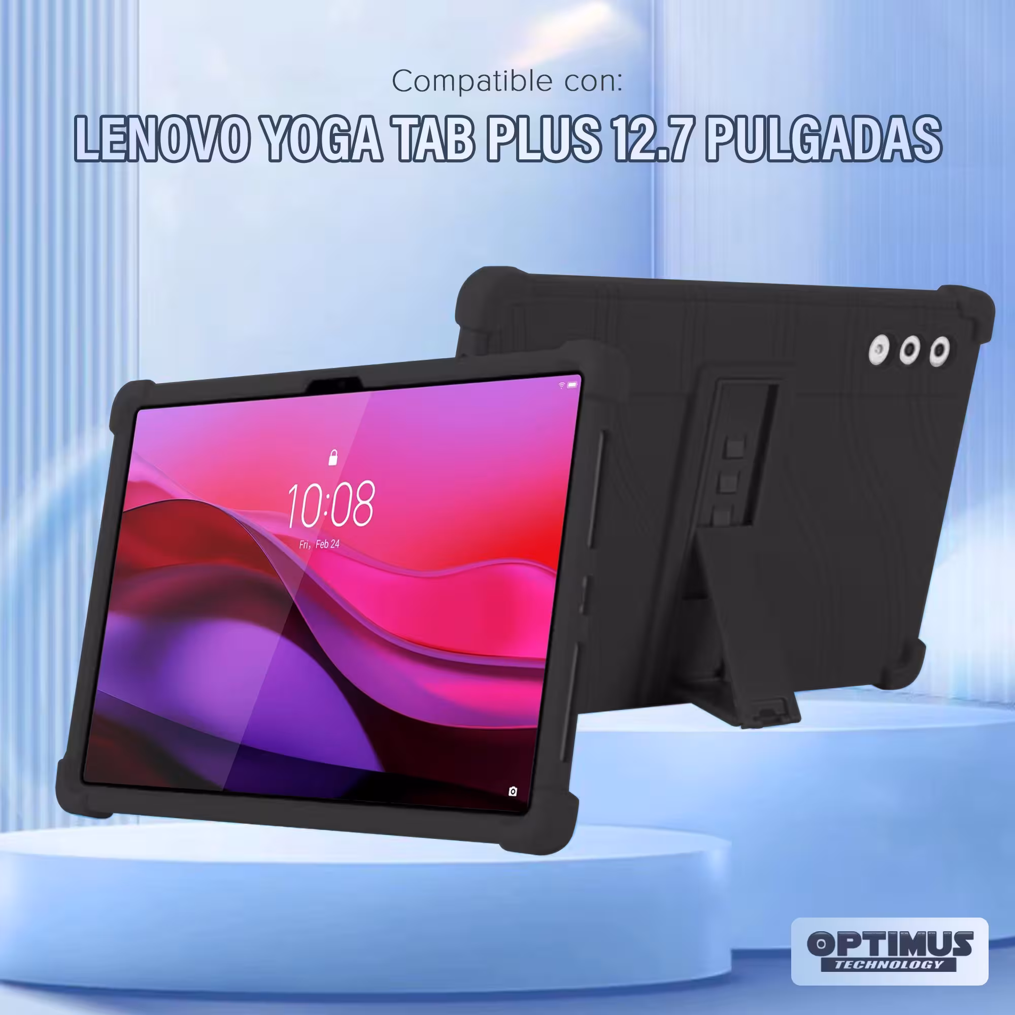 Estuche Case de goma flexible Antigolpes para Lenovo Yoga Tab Plus 12.7 Pulgadas 2025 TB520FU ZAEG0096US