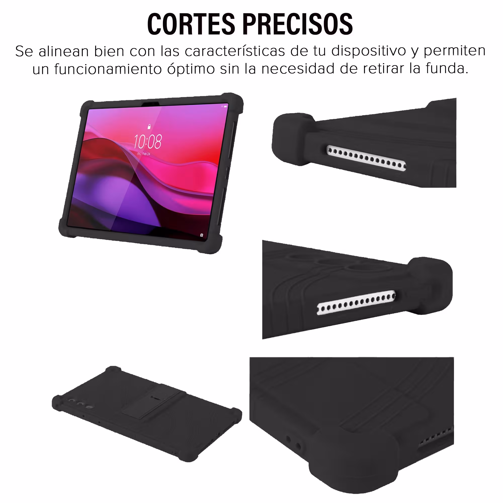 Estuche Case de goma flexible Antigolpes para Lenovo Yoga Tab Plus 12.7 Pulgadas 2025 TB520FU ZAEG0096US