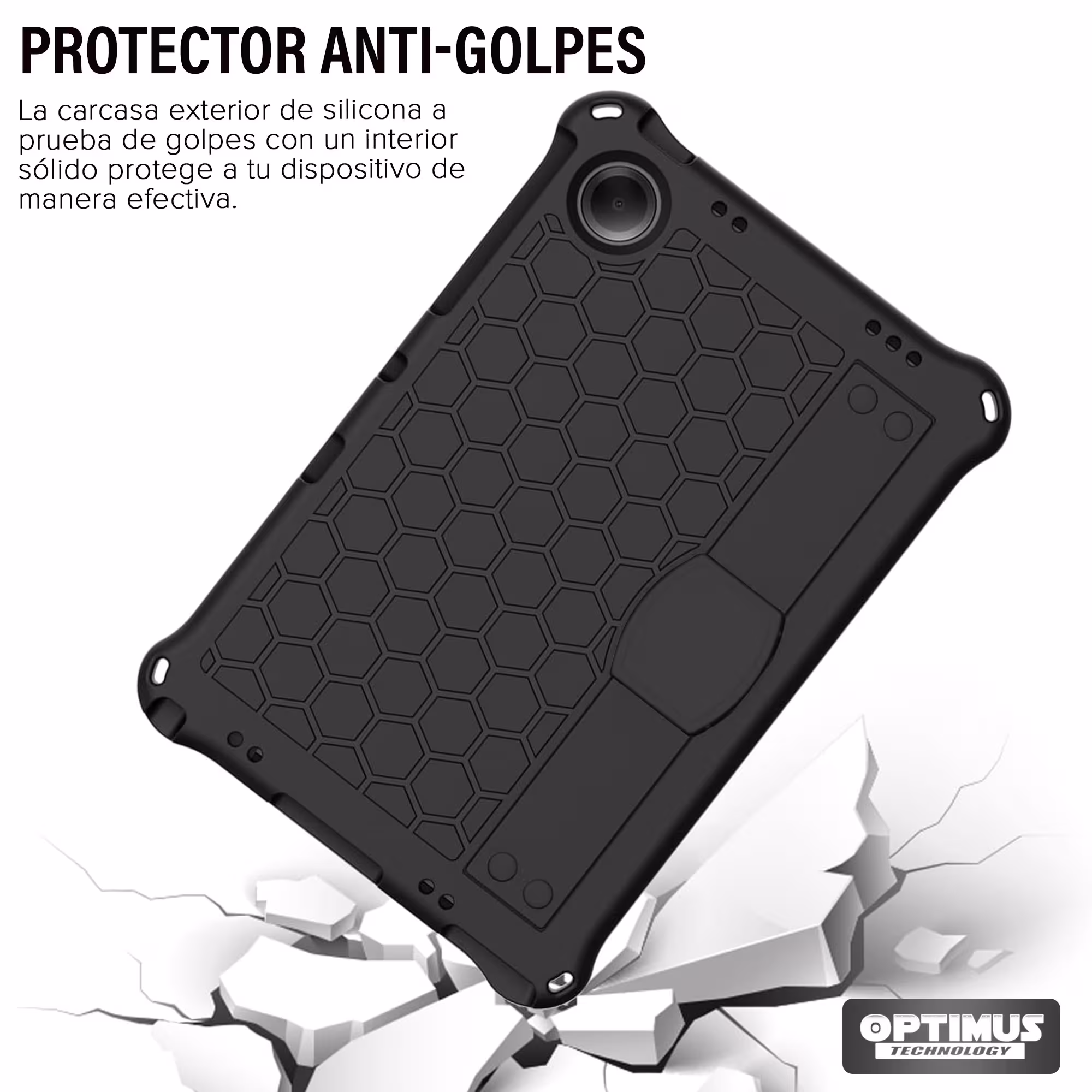 Estuche Funda antishock con correa desmontable EVA para Samsung Galaxy Tab A11 Plus 2025 SM-X230 SM-X236