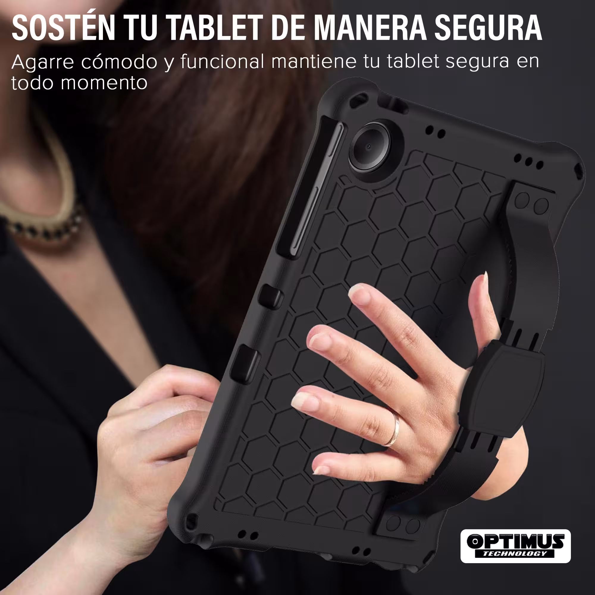 Estuche Funda antishock con correa desmontable EVA para Samsung Galaxy Tab A11 Plus 2025 SM-X230 SM-X236