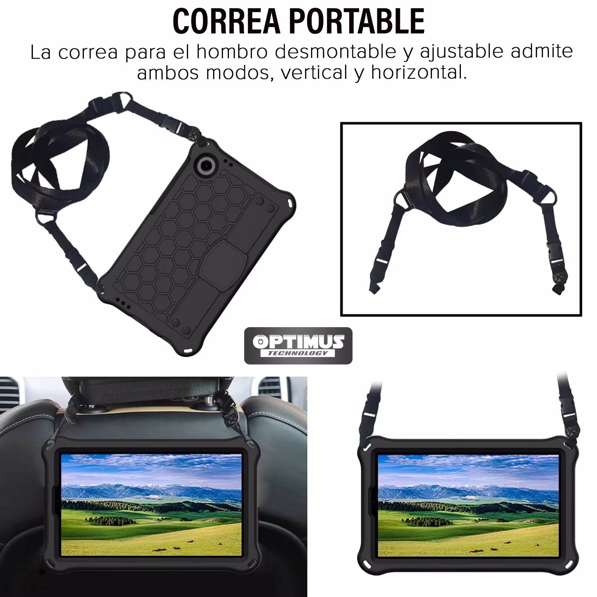 Estuche Case Antishock con correa desmontable EVA para Samsung Galaxy Tab A11 8.7 Pulgadas 2025 SM-X133 X135