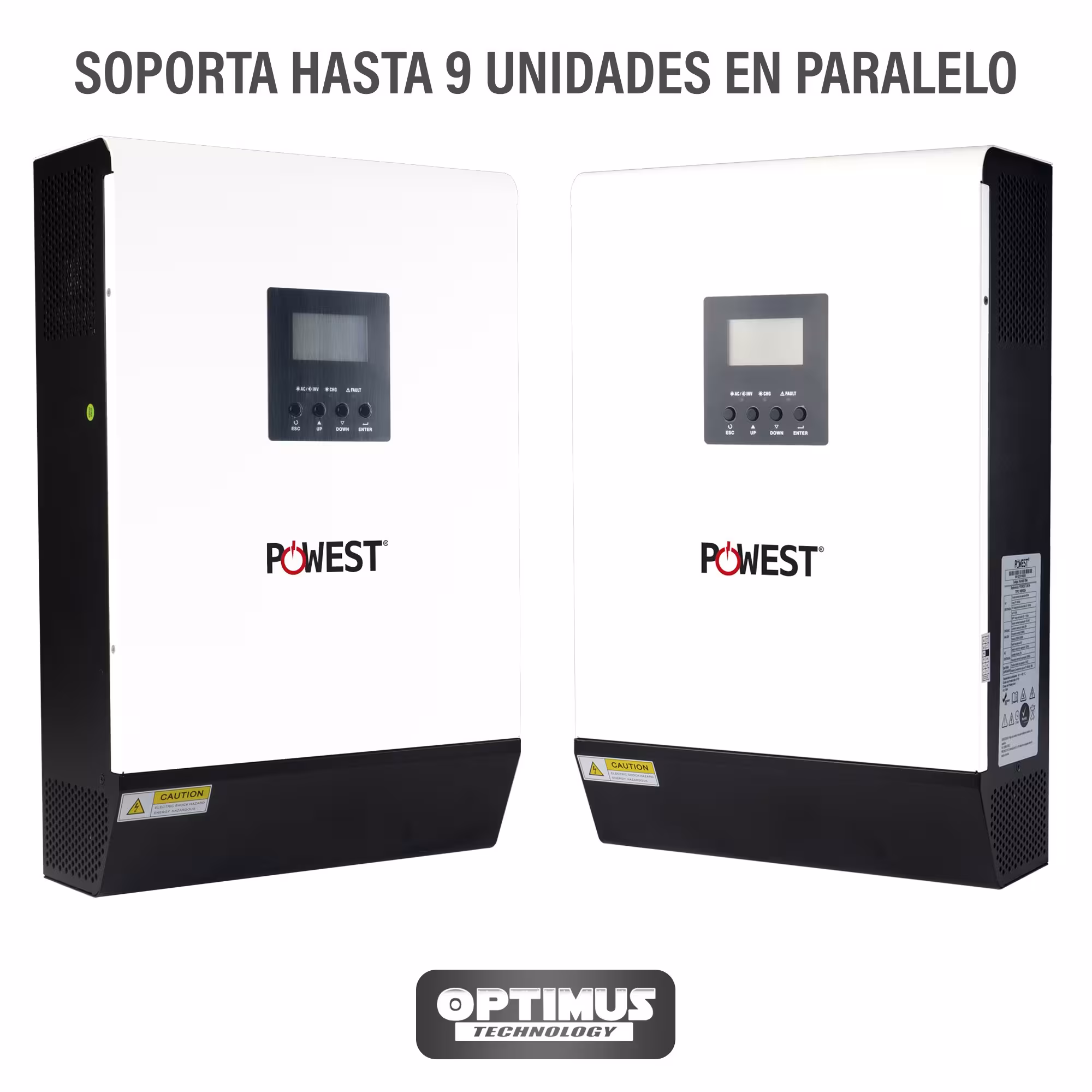 Inversor Solar All In One 3KVA On-Grid POWEST UPS Hibrida Energía Estable y Limpia Carga Solar Para Casa o Negocio
