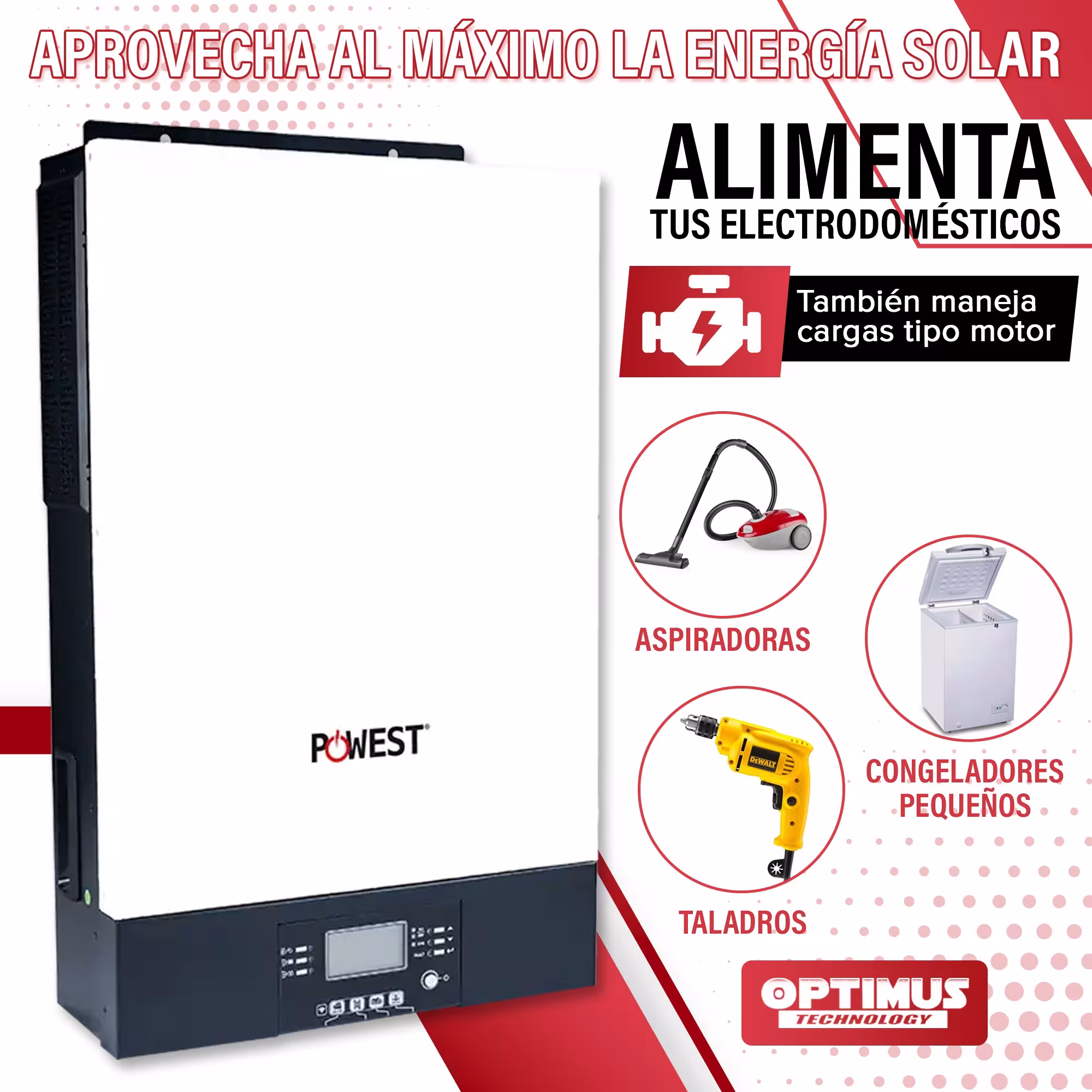 Inversor Solar All In One 6KVA 48V On-Grid POWEST UPS Hibrida Alta eficiencia Fotovoltaico para paneles solares Energía solar