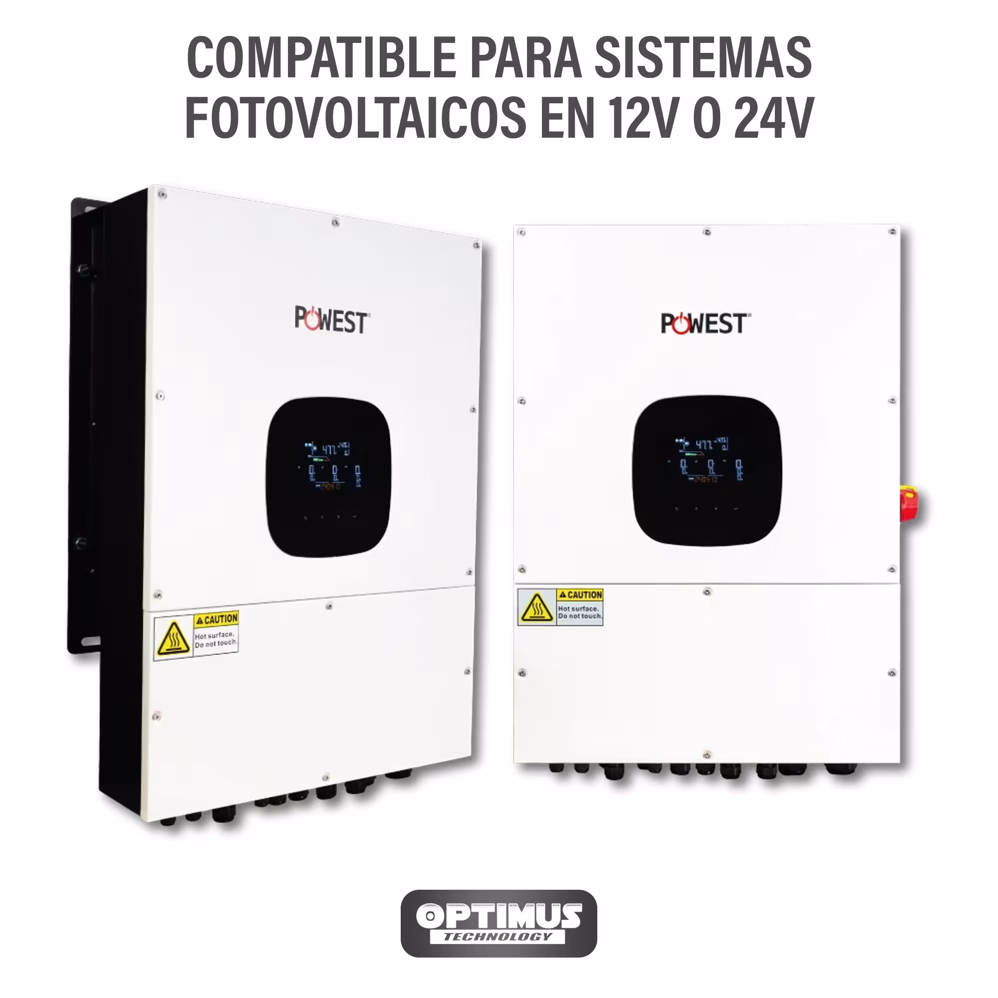 Inversor Solar All In One Powest 12KVA On-Grid UPS Hibrida Fase Partida IP65 Onda sinusoidal Alta eficiencia Uso residencial