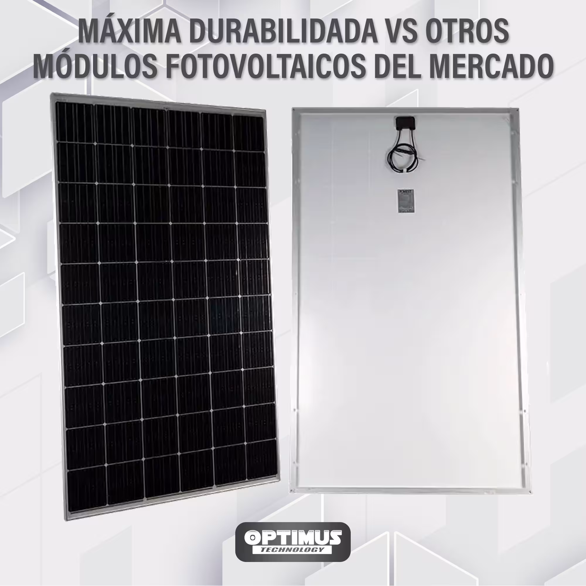 Panel Solar Monocristalino HC PERC 450W Powest Alta Eficiencia Energía Solar para Sistemas Fotovoltaicos Hogares Fincas