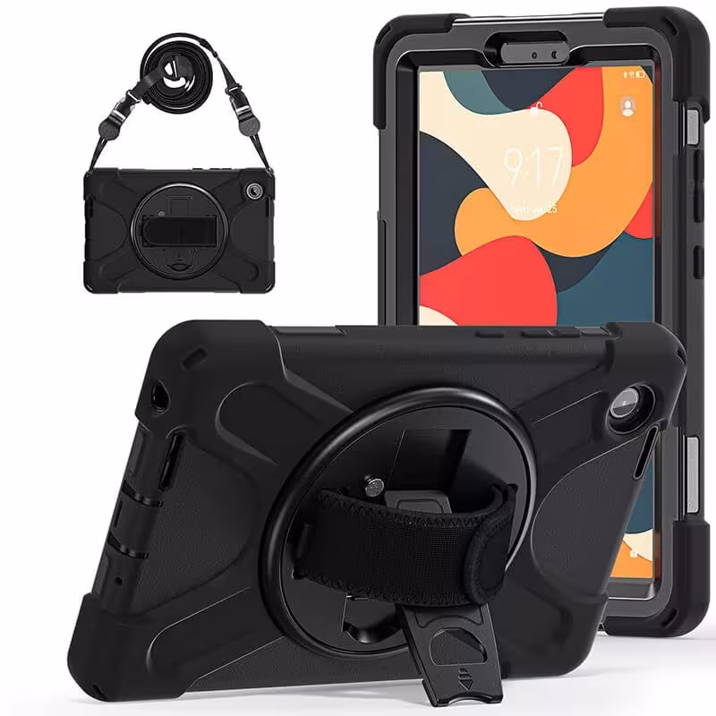 Estuche Case Antishock Con Correa Desmontable 3 Capas para Lenovo Tab One 8.7" Pulgadas 2025 TB-305FU / TB-305X-1