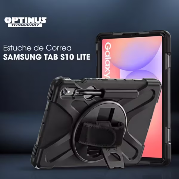 Estuche de Correa Con Manija 360° para Samsung Galaxy Tab S9 FE 10.9 Pulgadas (2025/2026) SM-X510 / SM-X516B, vista 2