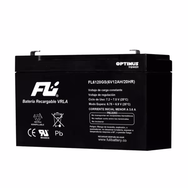 BATERIA SELLADA 6V-12AH REF. FL6120GS. -1