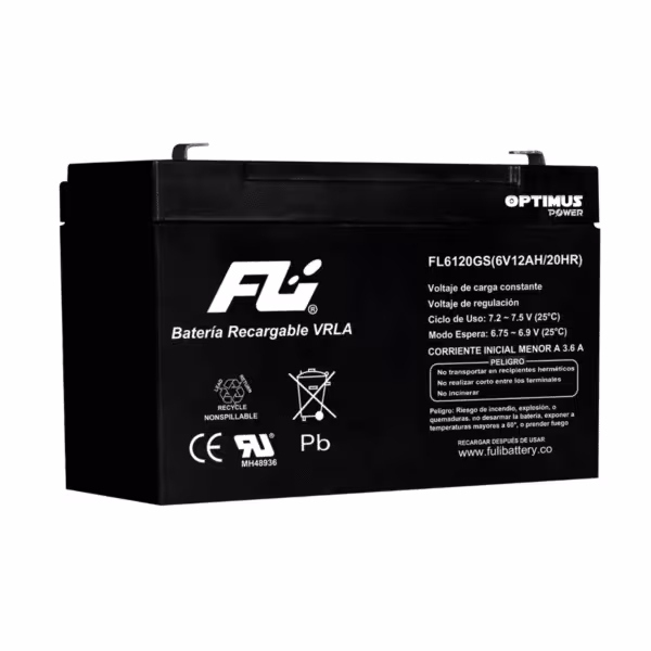 BATERIA SELLADA 6V-12AH REF. FL6120GS. -2
