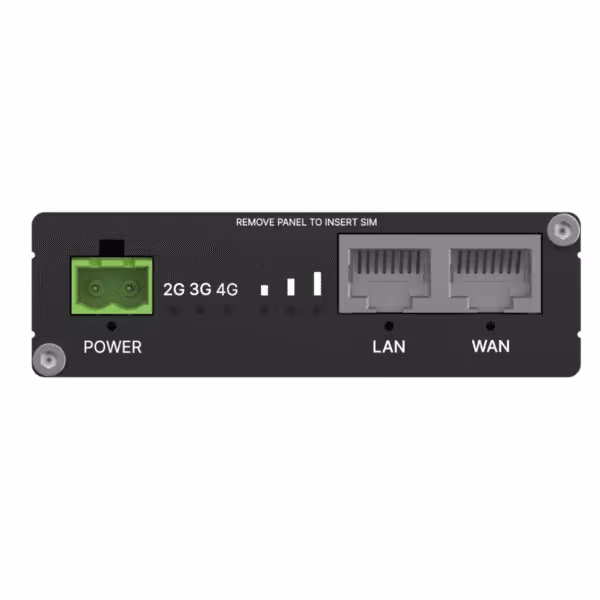 Rourter Industrial Teltonika RUT206 Cat 4, 3G, 2G, 4GLTE Interfaces Serie RS232 y RS485 para Comunicación, vista 3