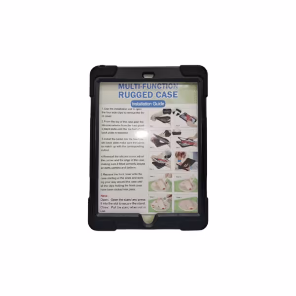 Estuche Protector con Correa para iPad 9.7 A1822 / A1893 / A1823 / A1954 360 3 Capas Soporte, vista 8